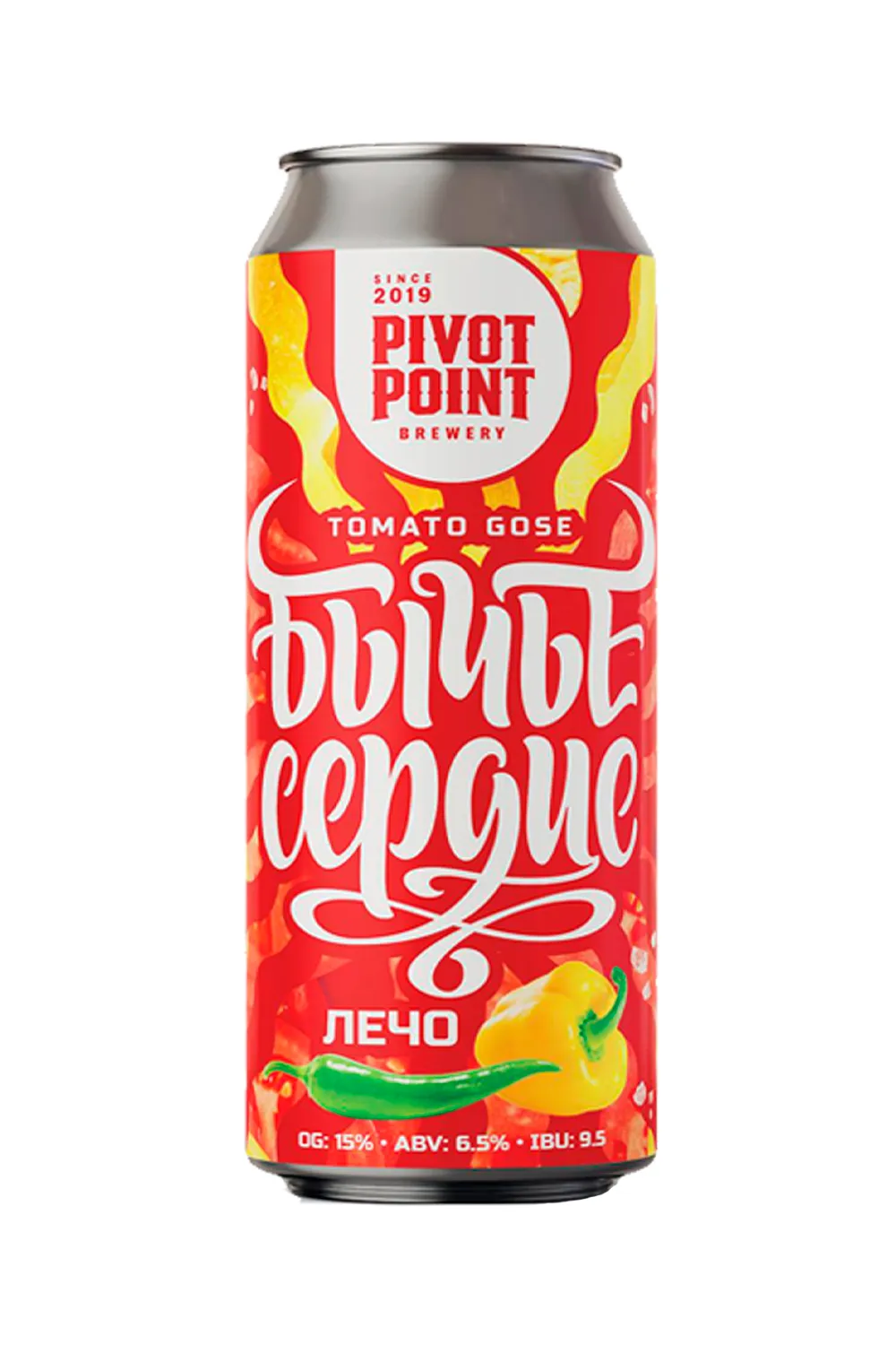 Пиво Бычье сердце Лечо 6,5% ж/б 0,5 л (Pivot Point)