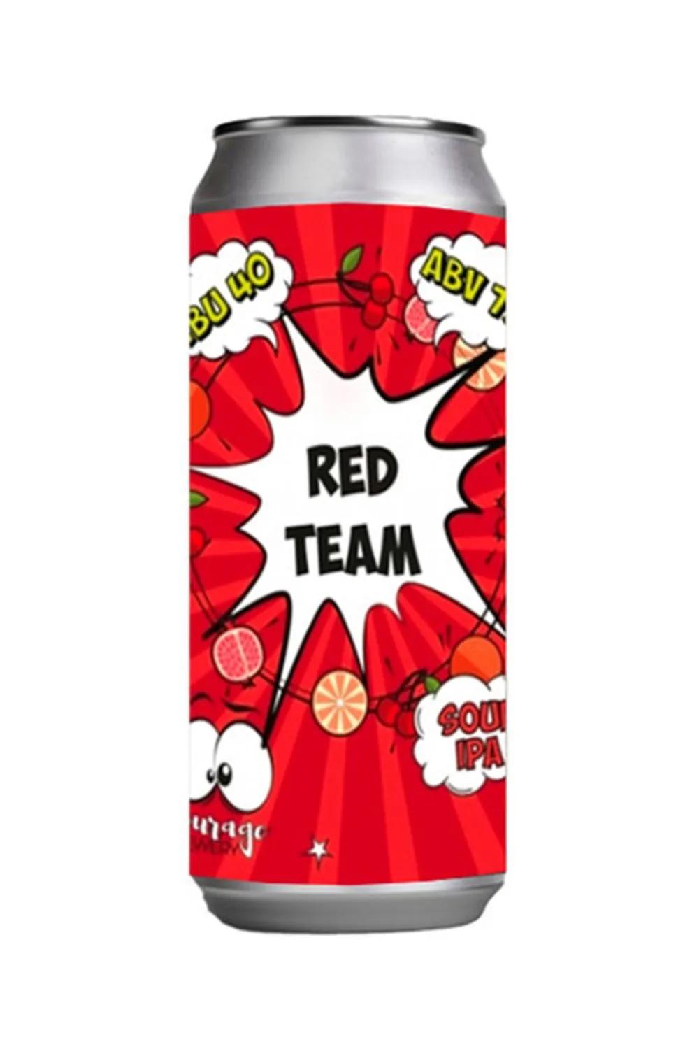 Пиво Кураж Редтим 7,0% ж/б 0,5 л (Courage brewery)