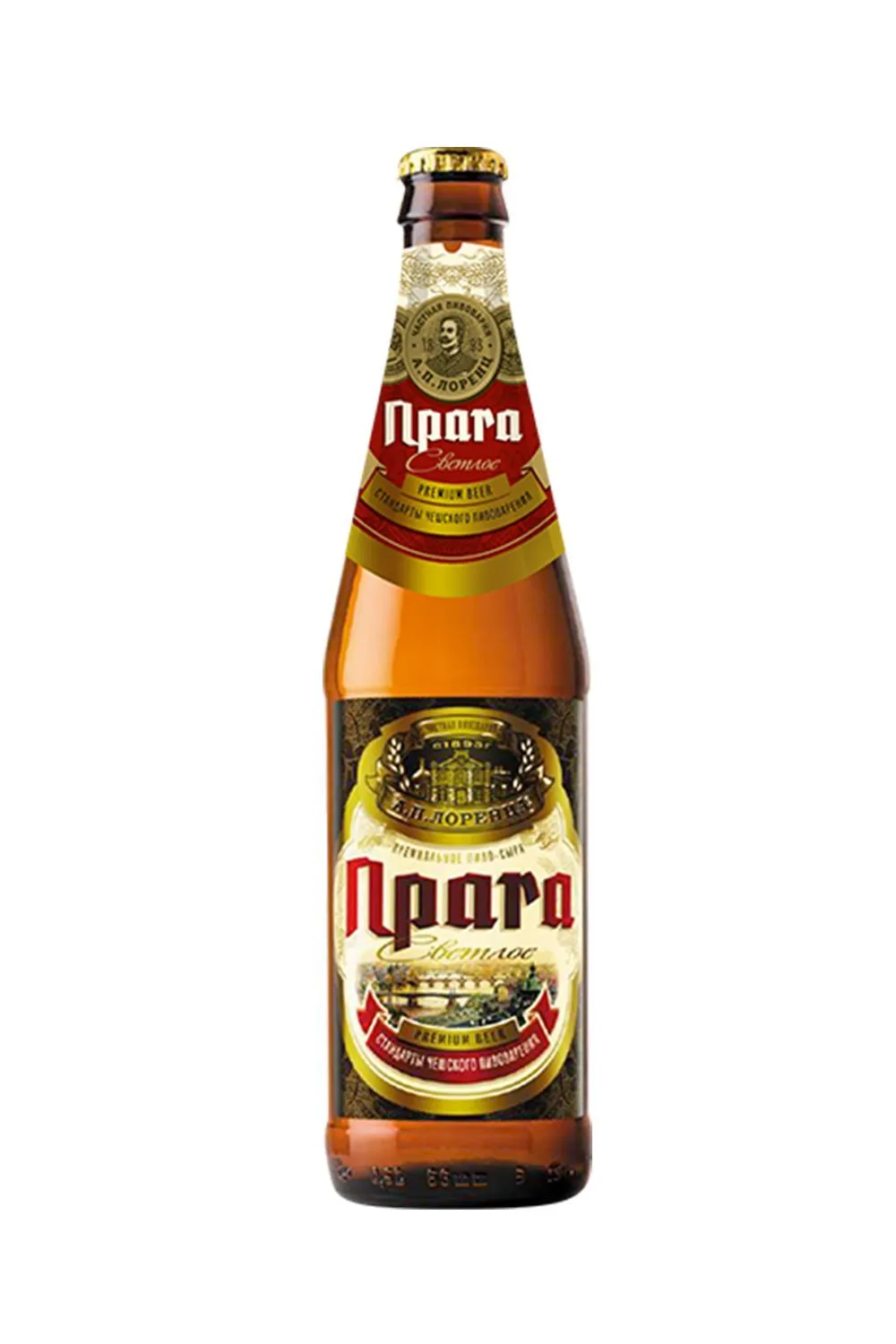 Пиво Прага светлое 4,0% с/т 0,45 л