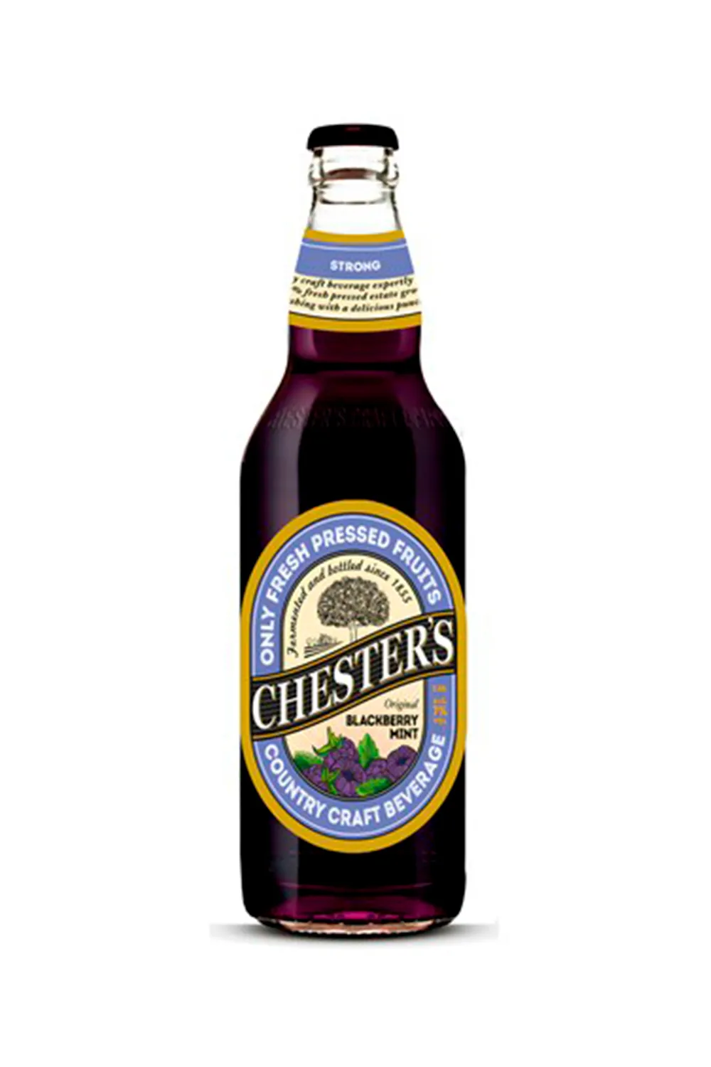 Сидр Честерс Ежевика 7,0% с/т 0,45 л