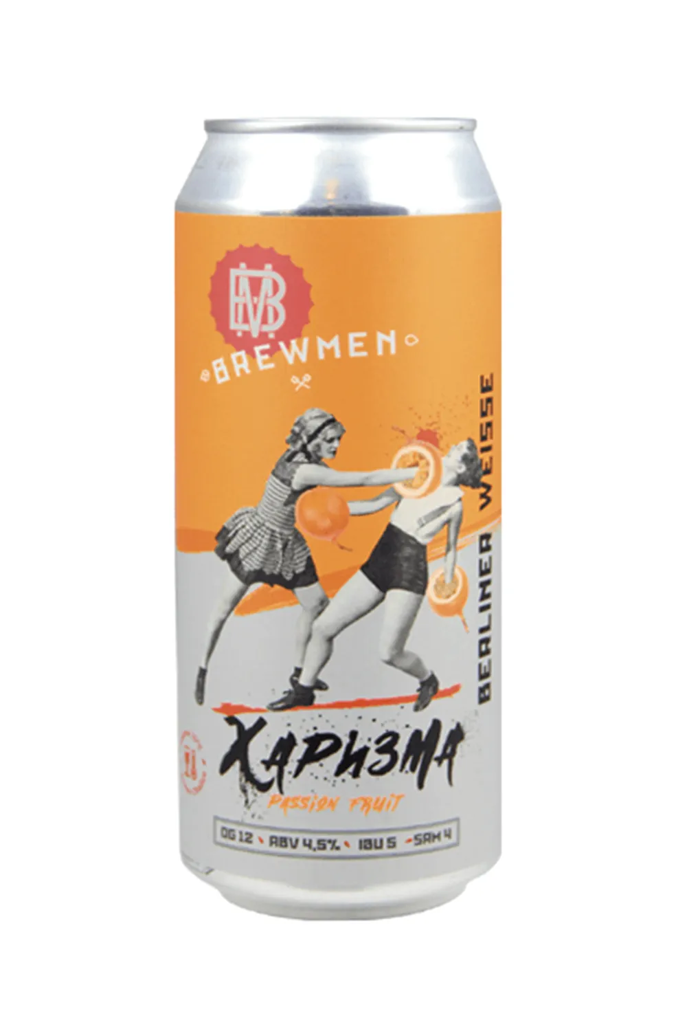 Пиво Харизма сезонные фрукты 4,5% ж/б 0,5 л (Brewmen)