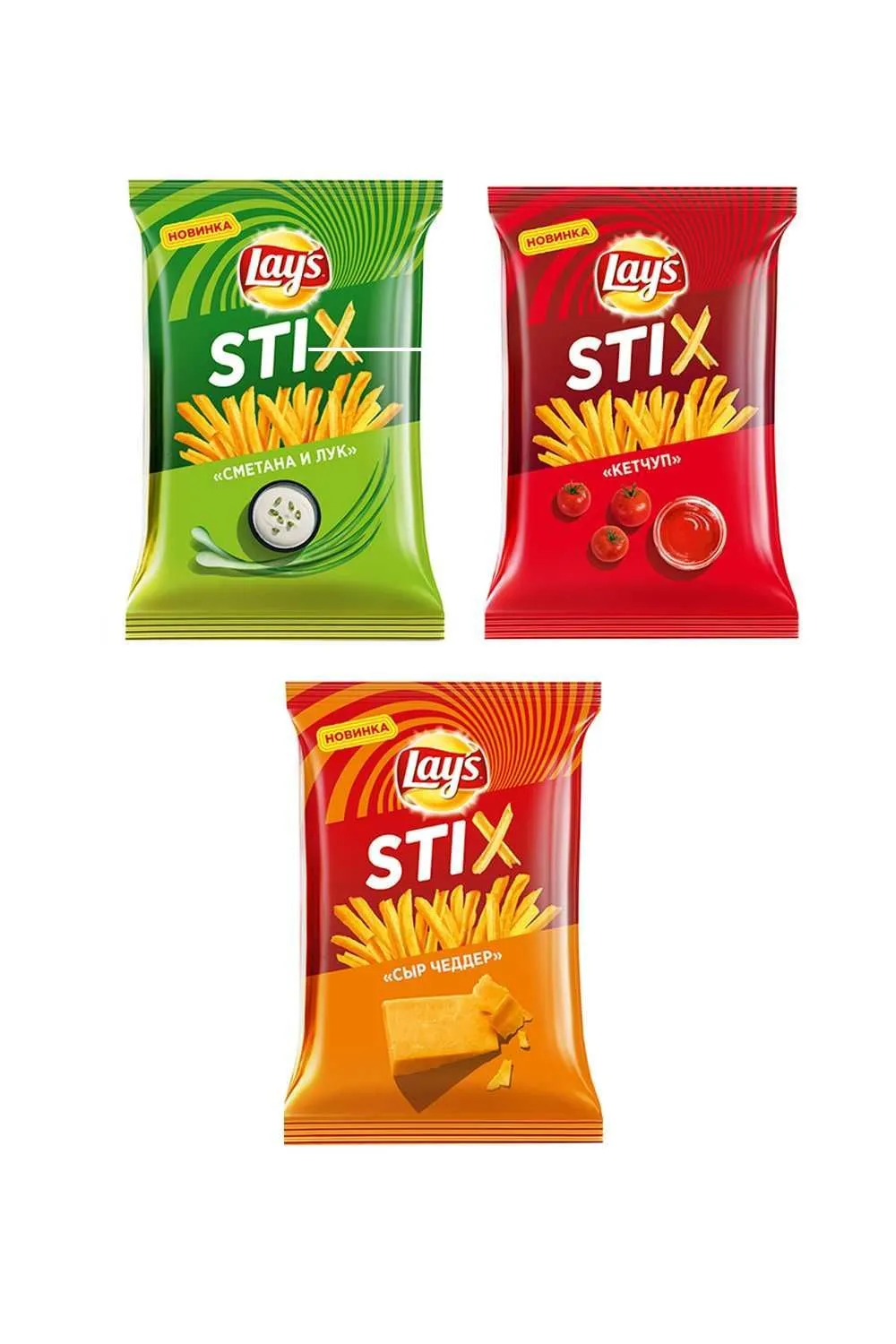 Чипсы Лейс Стикс в ассортименте 125 гр