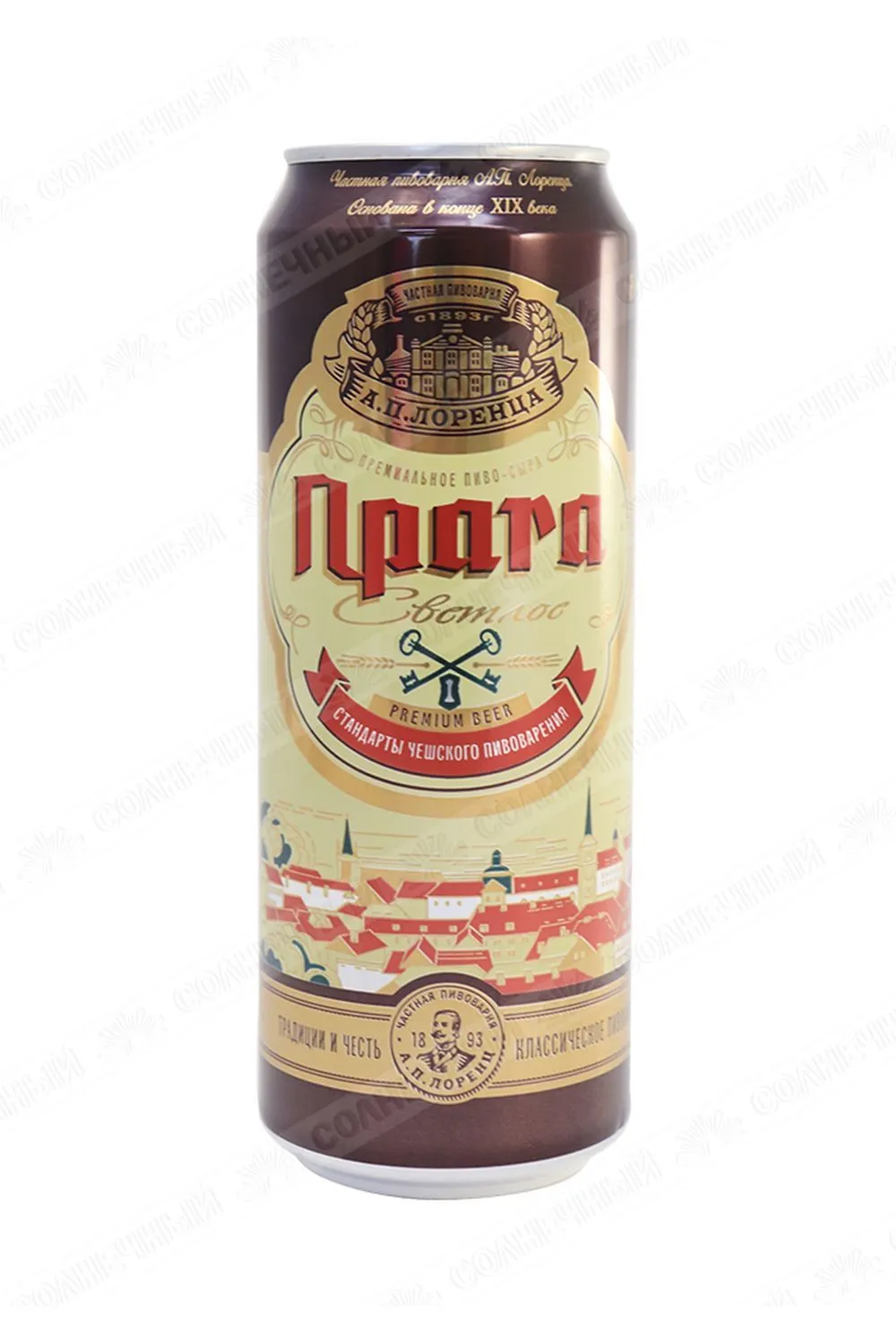 Пиво Прага светлое 4,0% ж/б 0,45 л