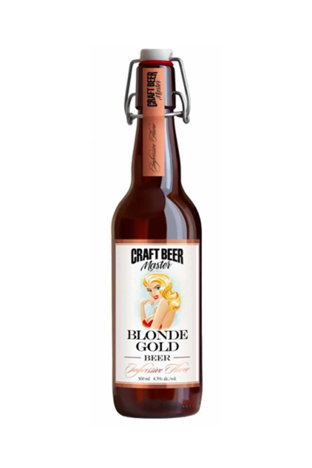 Пиво Золотая блондинка н/ф, 4,5% 0,5 л (Craft Beer Master)