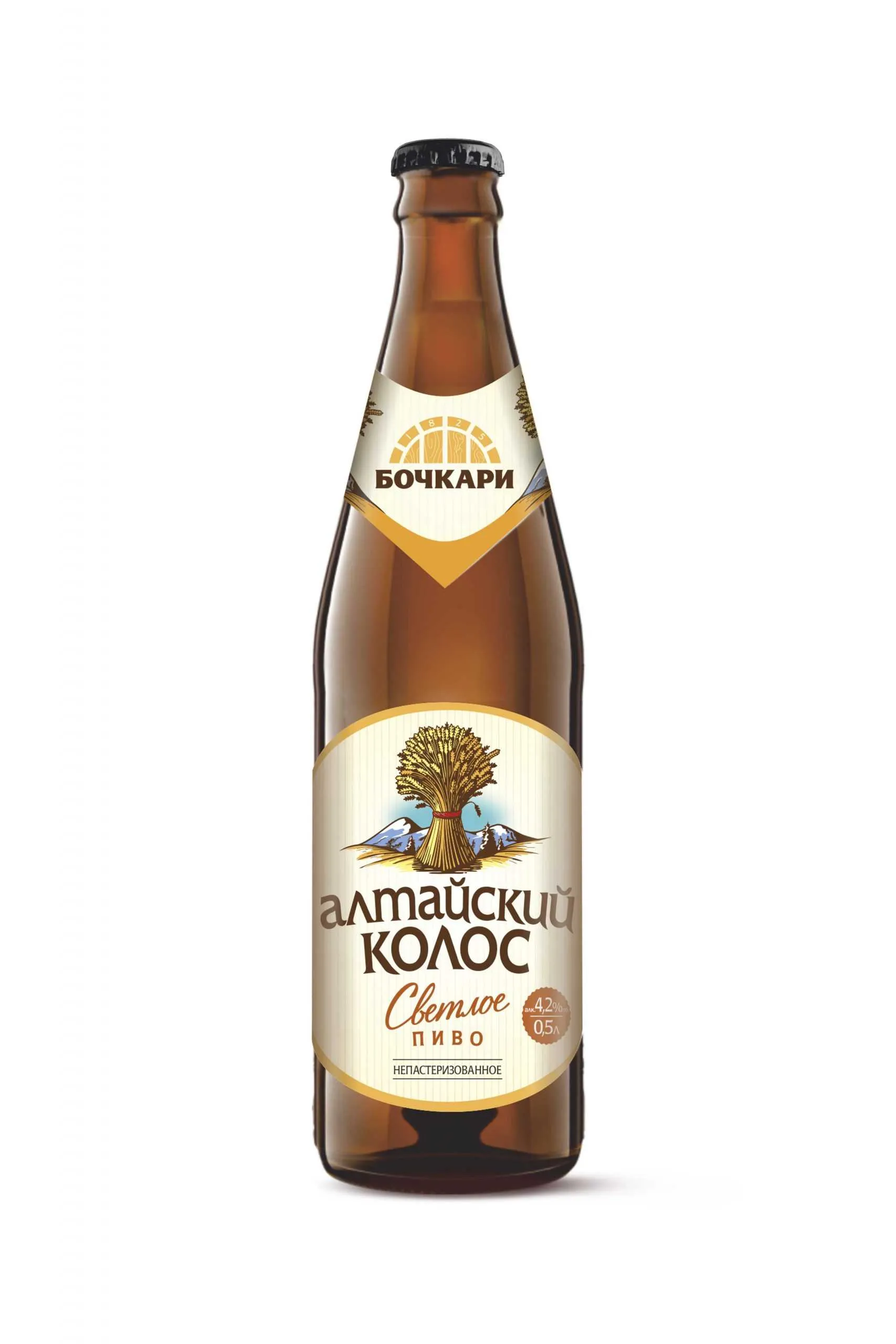Пиво Алтайский колос 4,2% с/т 0,5 л