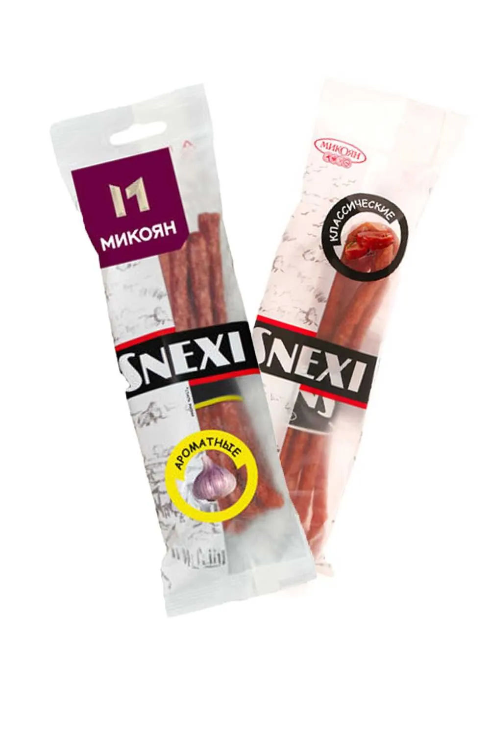 Колбаски Snexi в ассортименте 100 гр