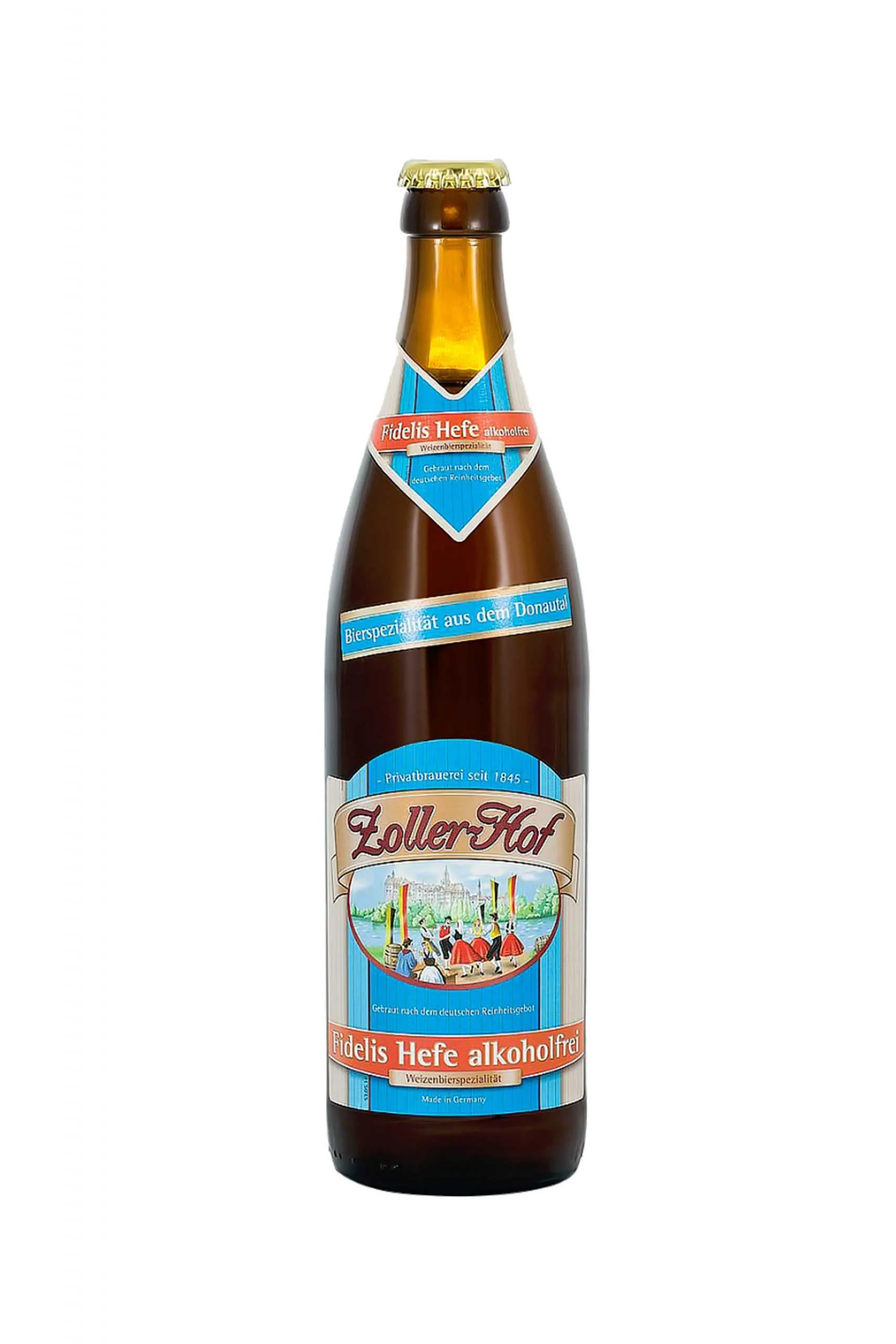 Пиво Цоллер-Хоф Фиделис Хефе-Вайцен б/а с/т 0,5 л (Германия)