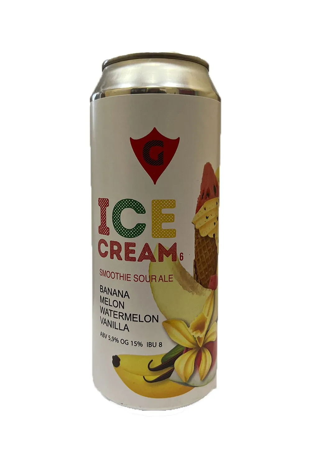 Пиво Гуси фруктовый Эль ( (Ice Cream 6) 5,9% ж/б 0,5 л