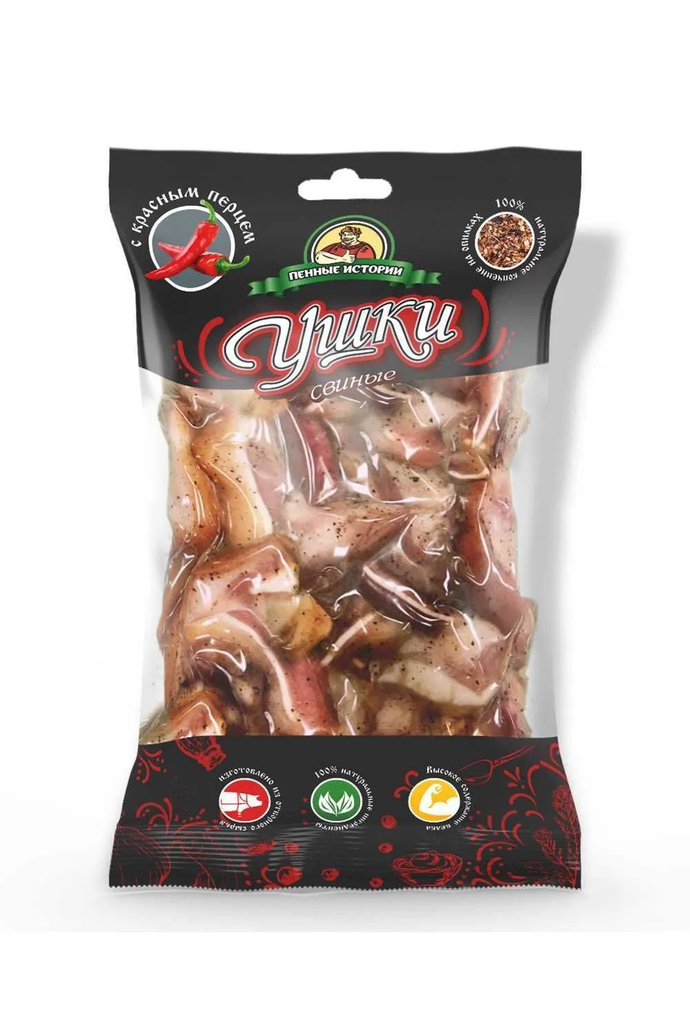 Ушки свиные с красным перцем 90 гр (Пенные истории)