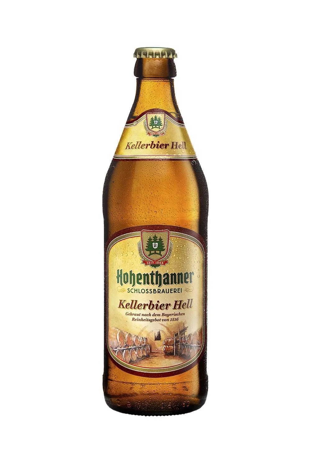 Пиво Хоэнтаннер Келлербир Хель 5,0% с/т 0,5 л (Германия)