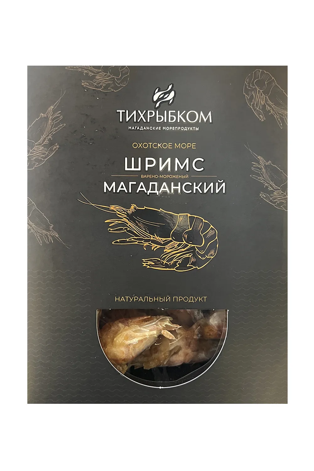 Креветка шримс 80/100, в/м, без глазури (Магаданская), 0,4 кг
