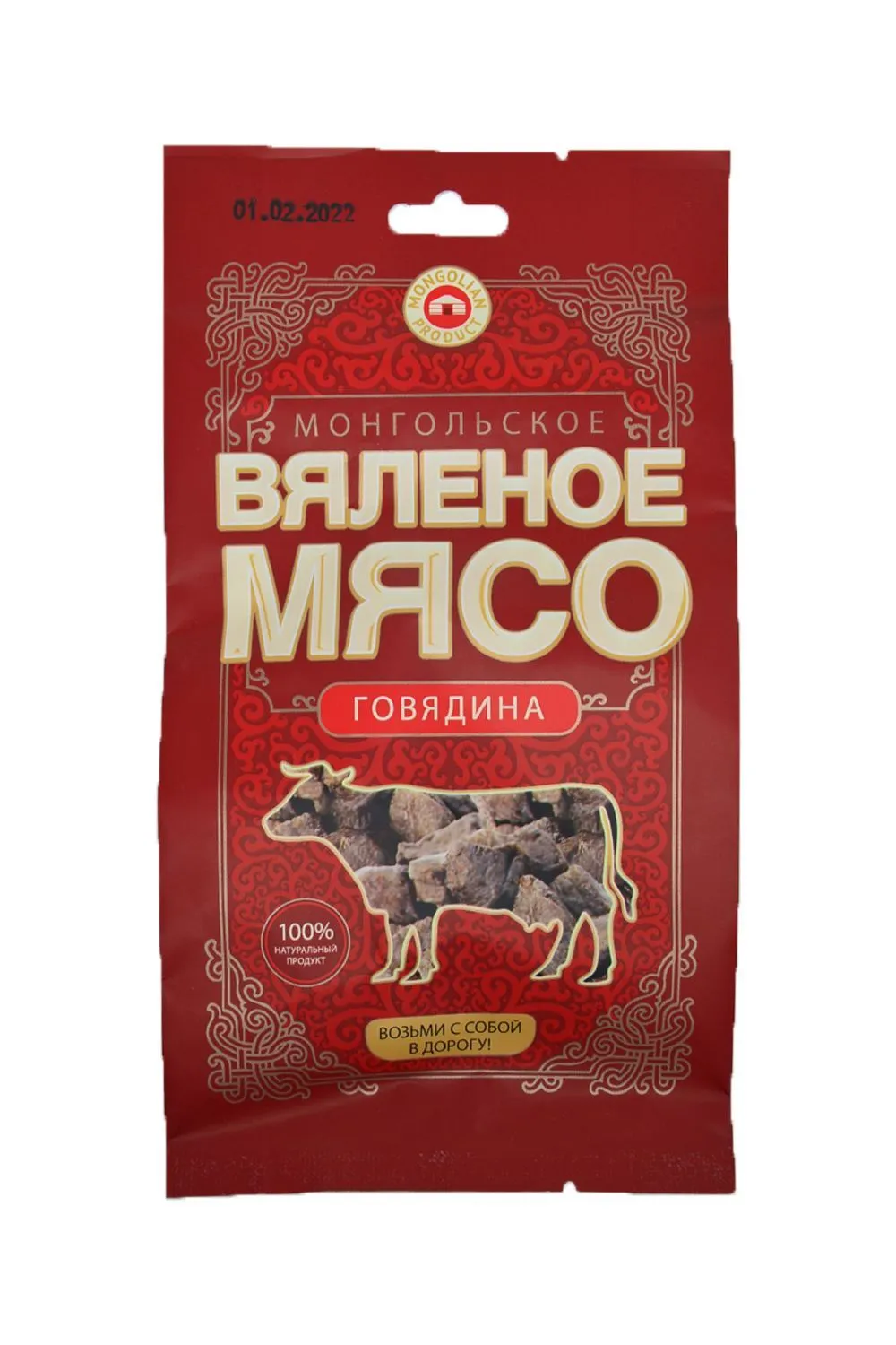 Мясо Говядина вял "Монгол" 50 гр (Дары Монголии)