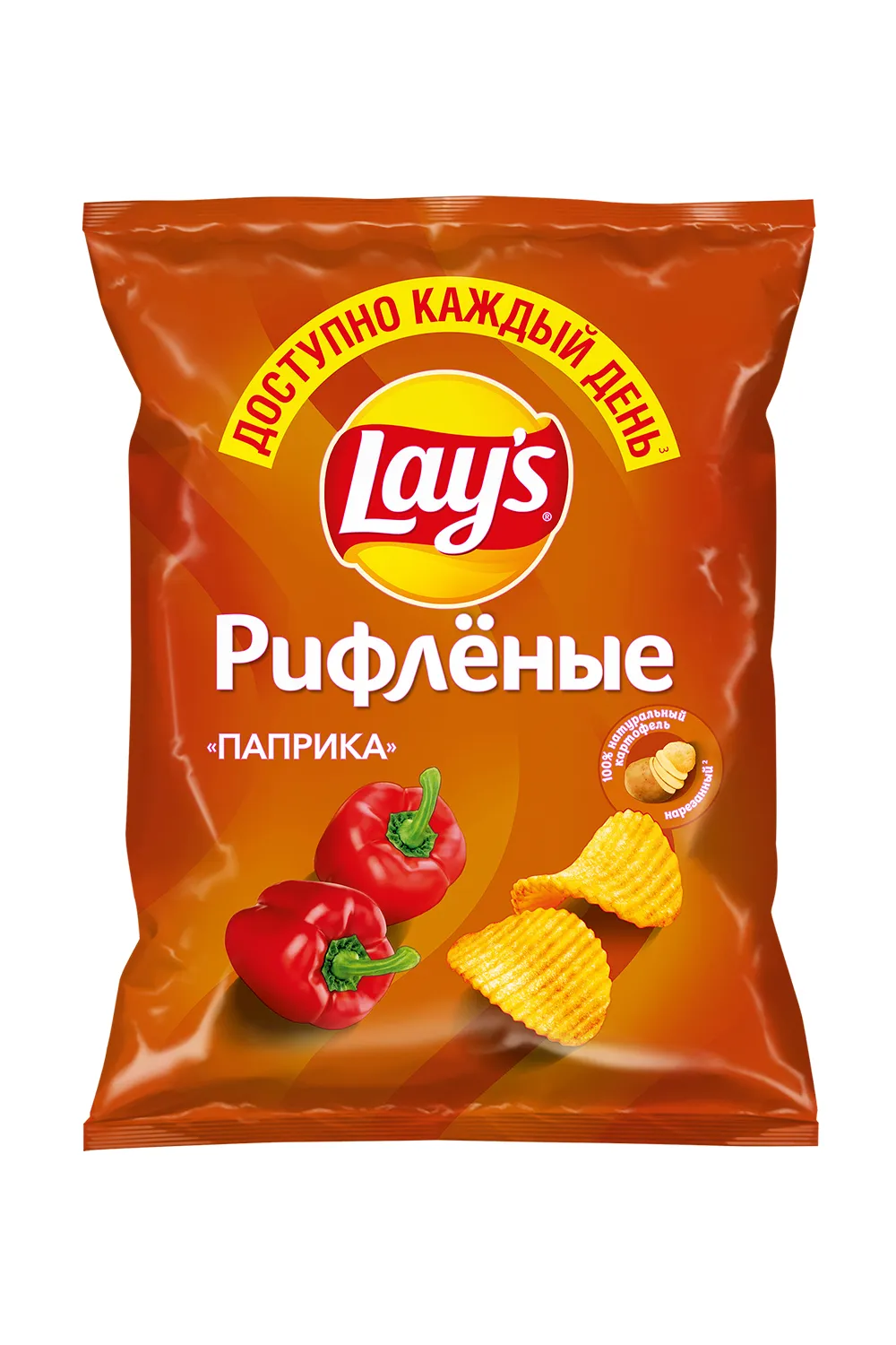 Чипсы Лейс Паприка рифленые 70 гр