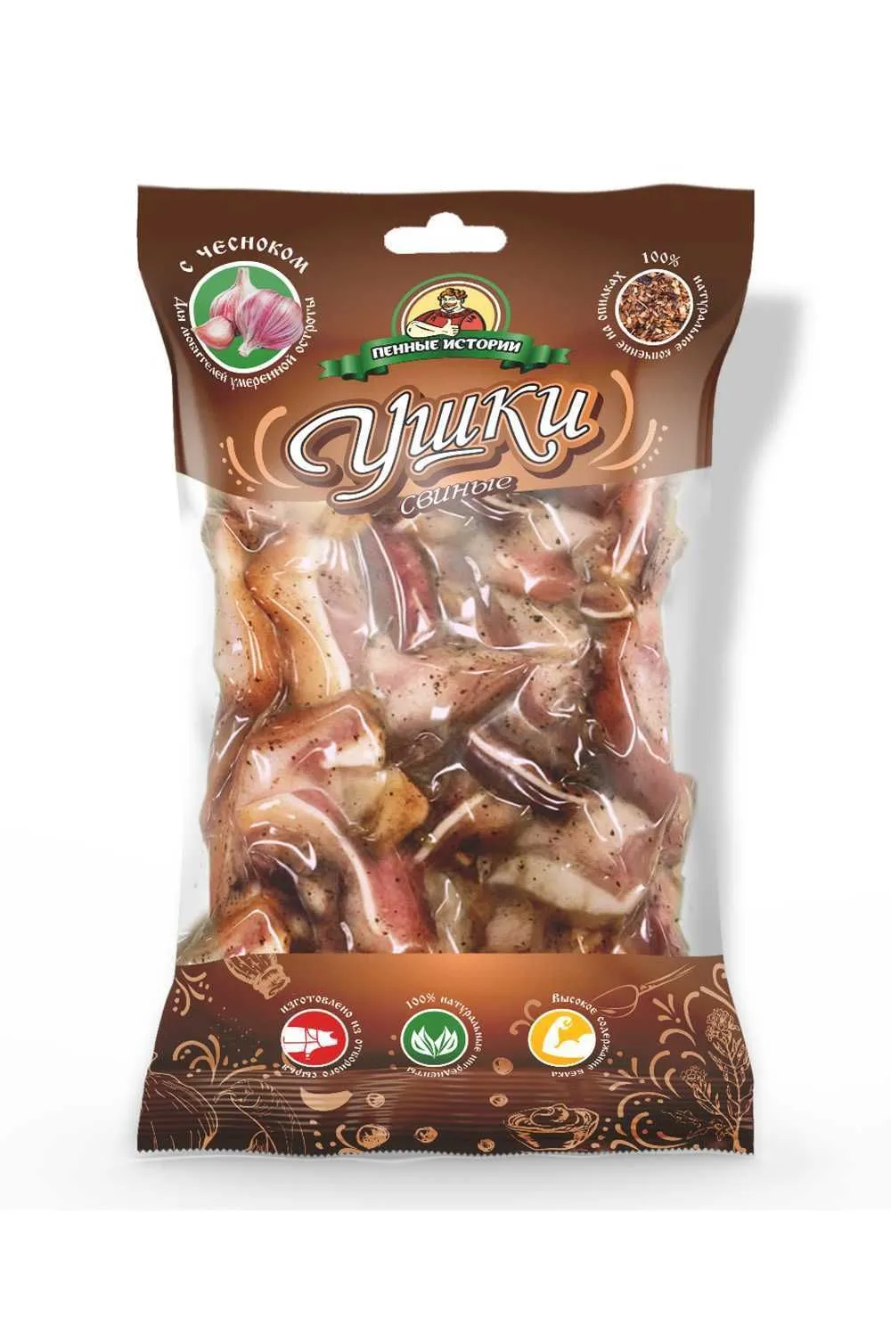 Ушки свиные с чесноком 90 гр (Пенные истории)