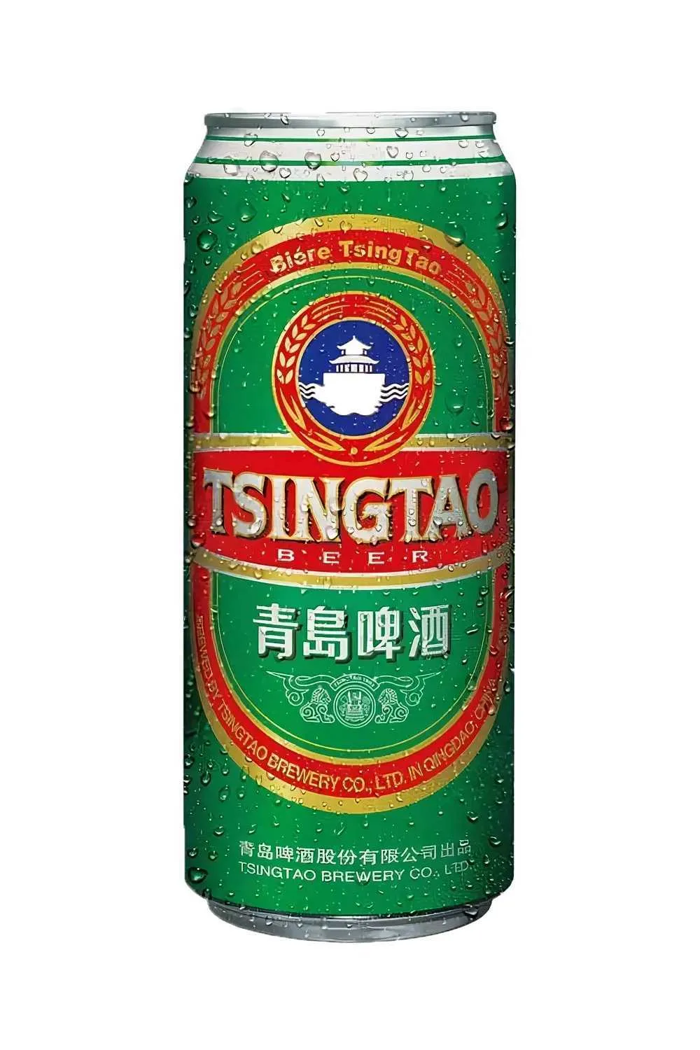 Пиво Циндао светлое  4,7% ж/б 0,5 л (Китай)