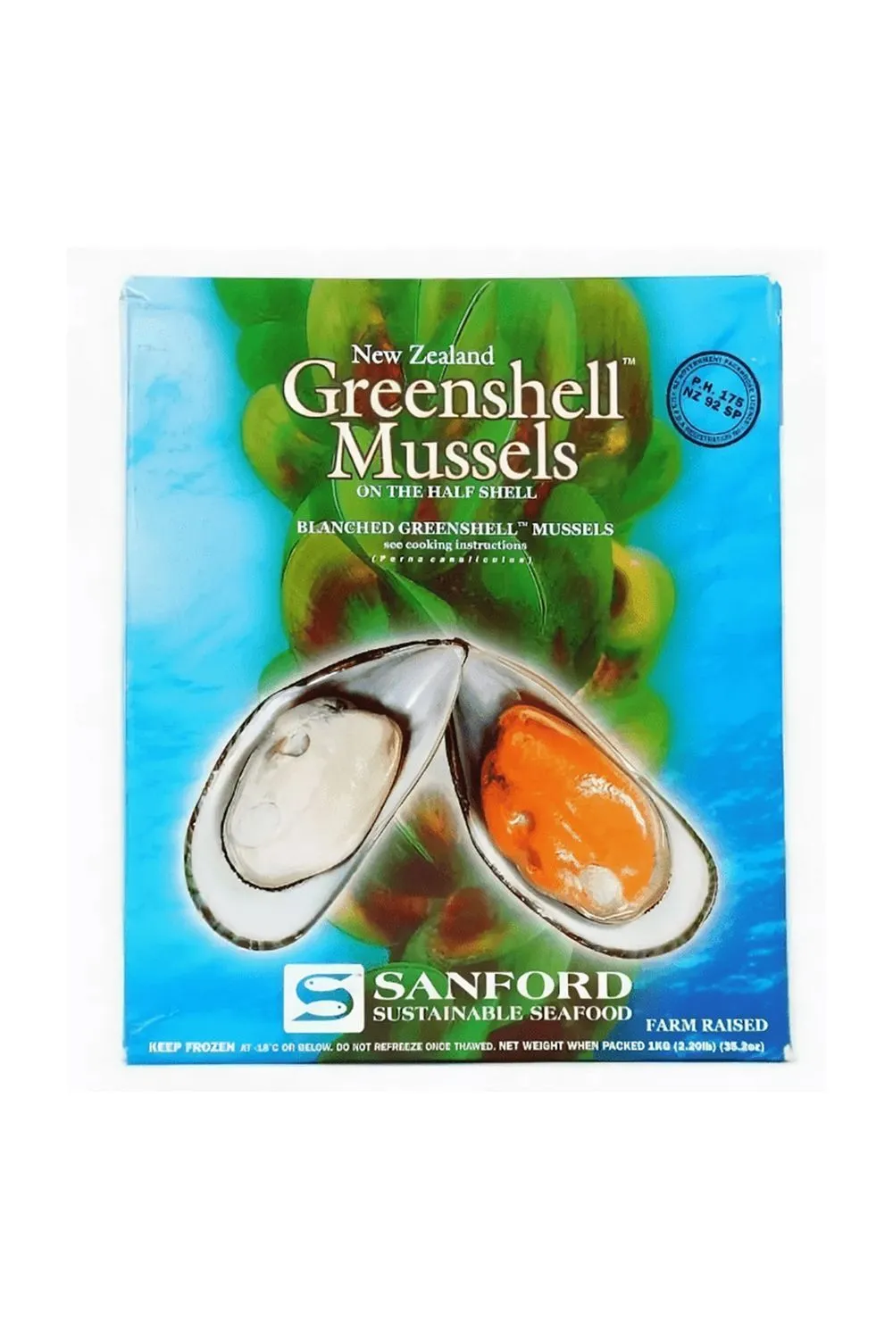 Мидии 30-45 (Новая Зеландия) 1 кг