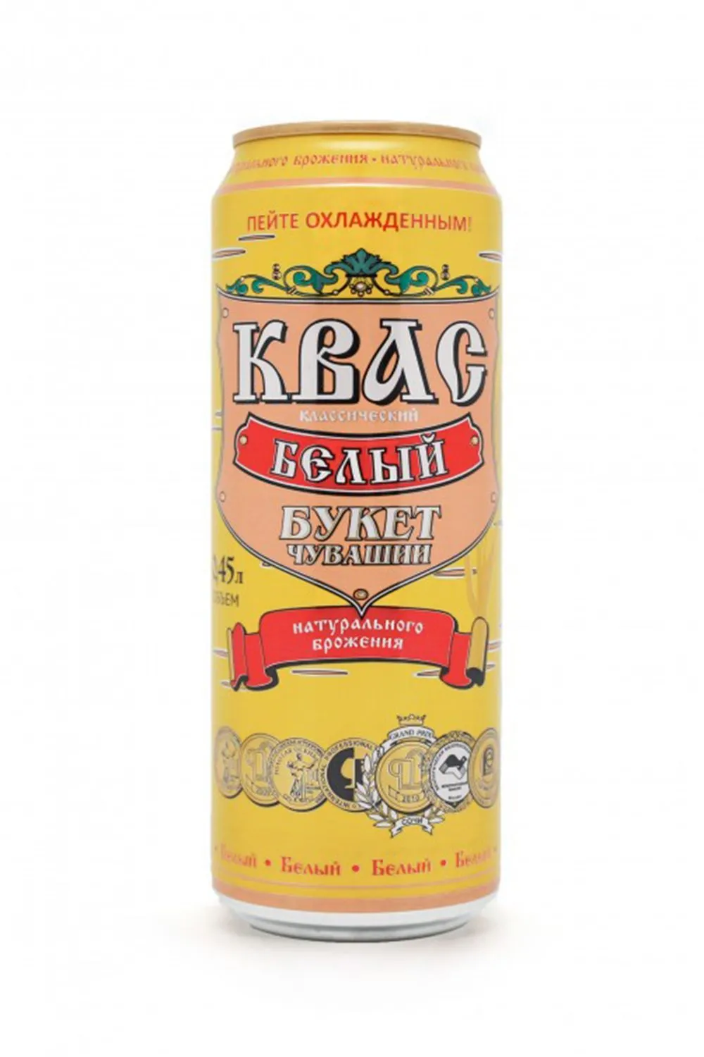 Квас Белый классический ж/б 0,45 л (Чувашия)