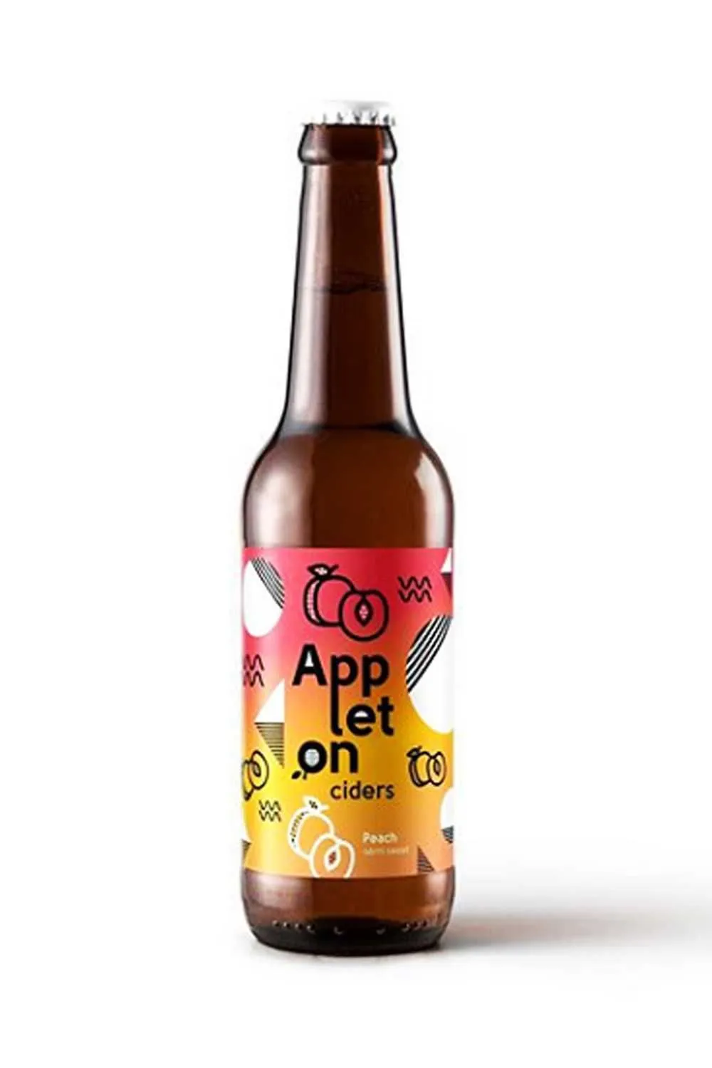 Сидр Эплтон вер.99 персик 5,5% с/т 0,5 л