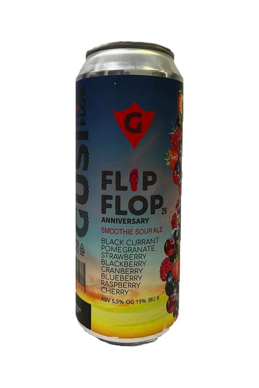 Пиво Гуси фруктовый эль Ягодный микс (Flip Flop 26) 5,5% ж/0,5 л