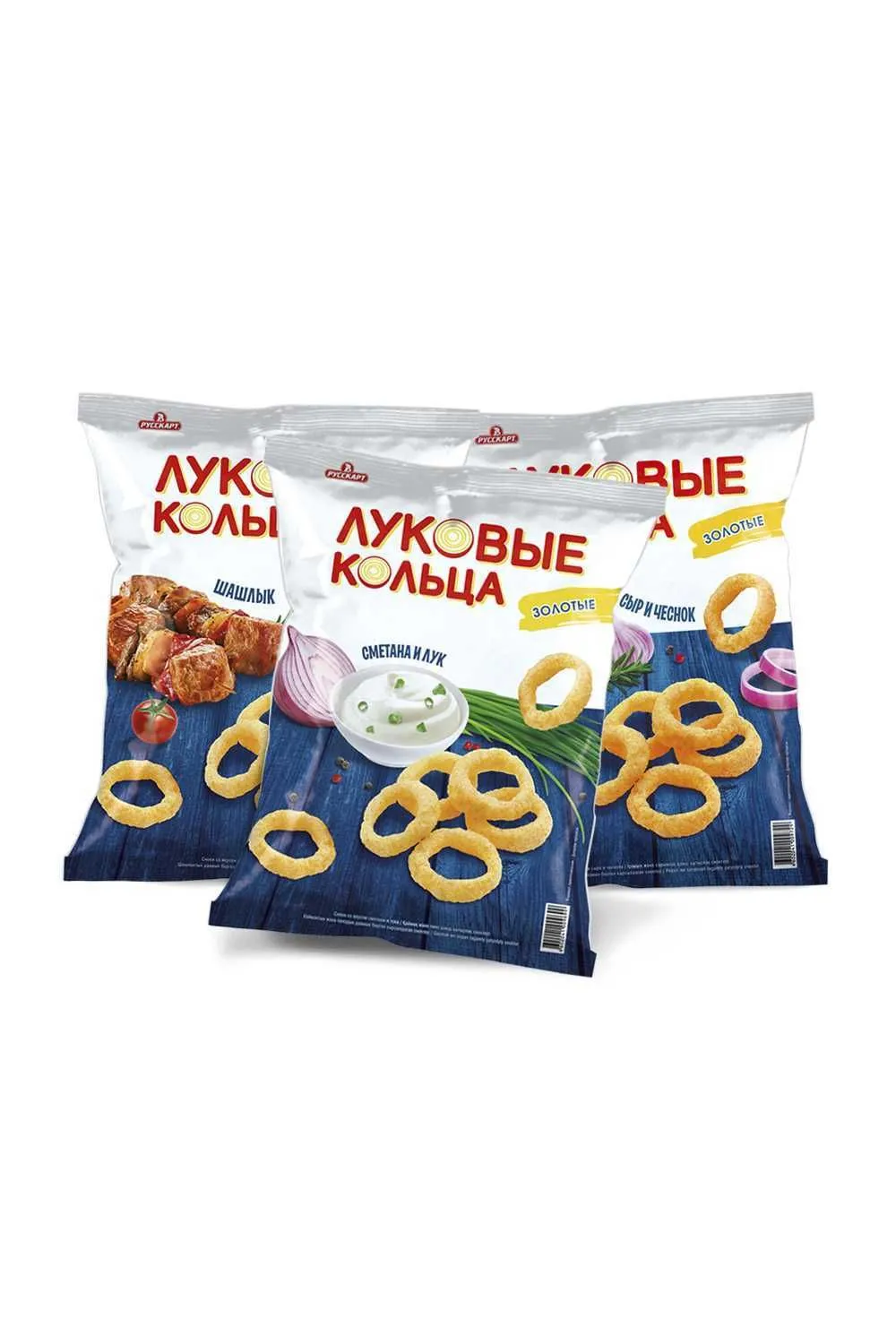 Луковые кольца золотые в ассортименте 40 гр