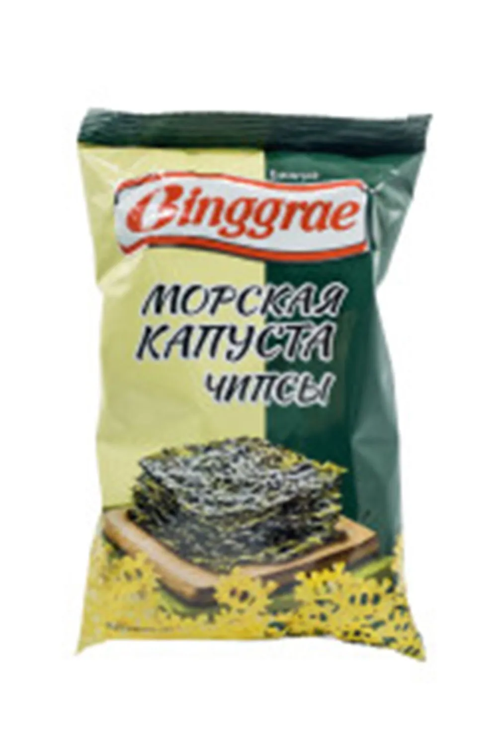 Чипсы Бингрэ морская капуста 40 гр