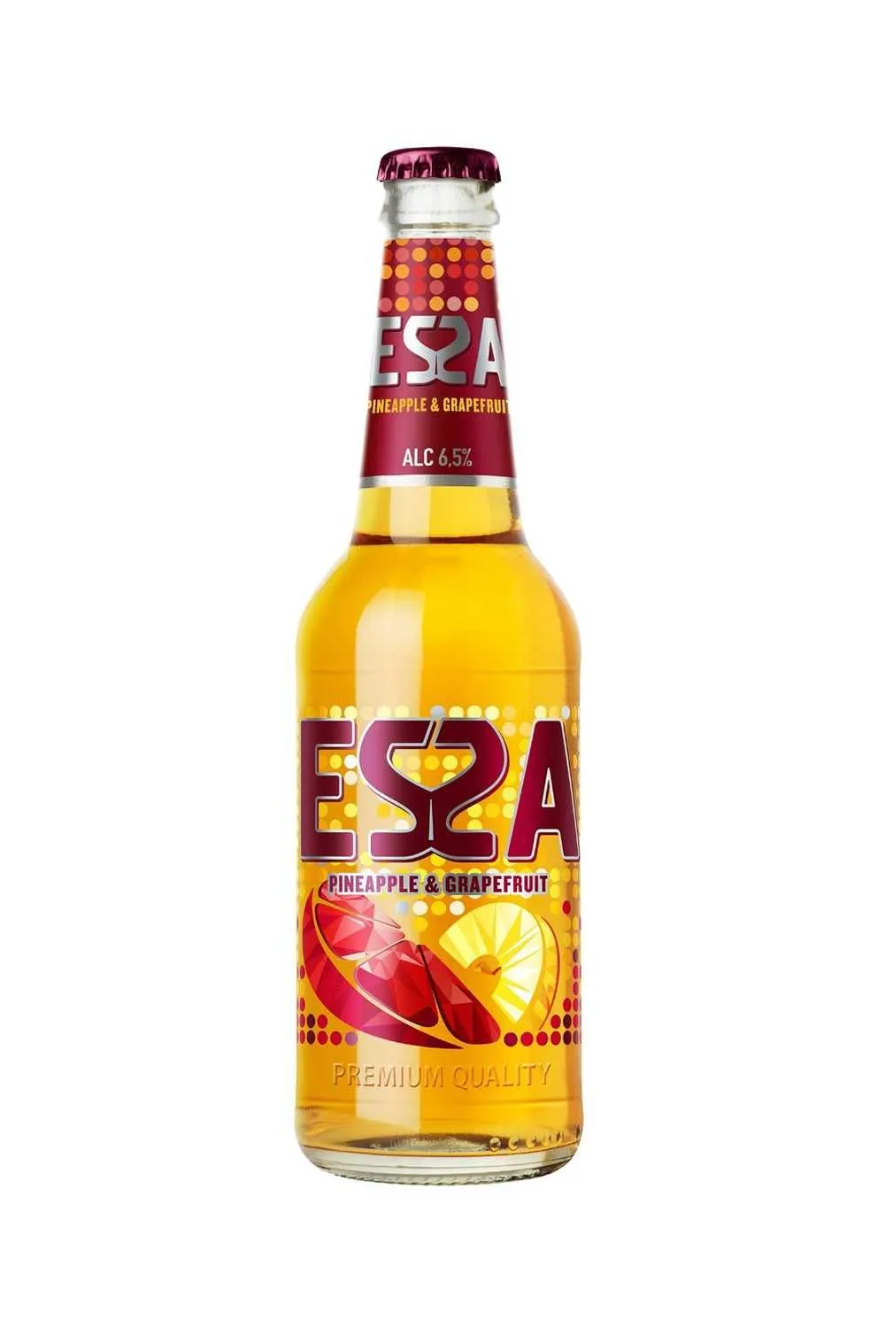 Пиво ЭССА со вкусом ананаса и грепфрута 6,5% с/т 0,45 л