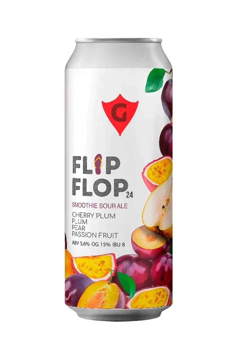 Пиво Гуси фруктовый эль Слива-груша (Flip Flop 24) 5,6% ж/б 0,5 л