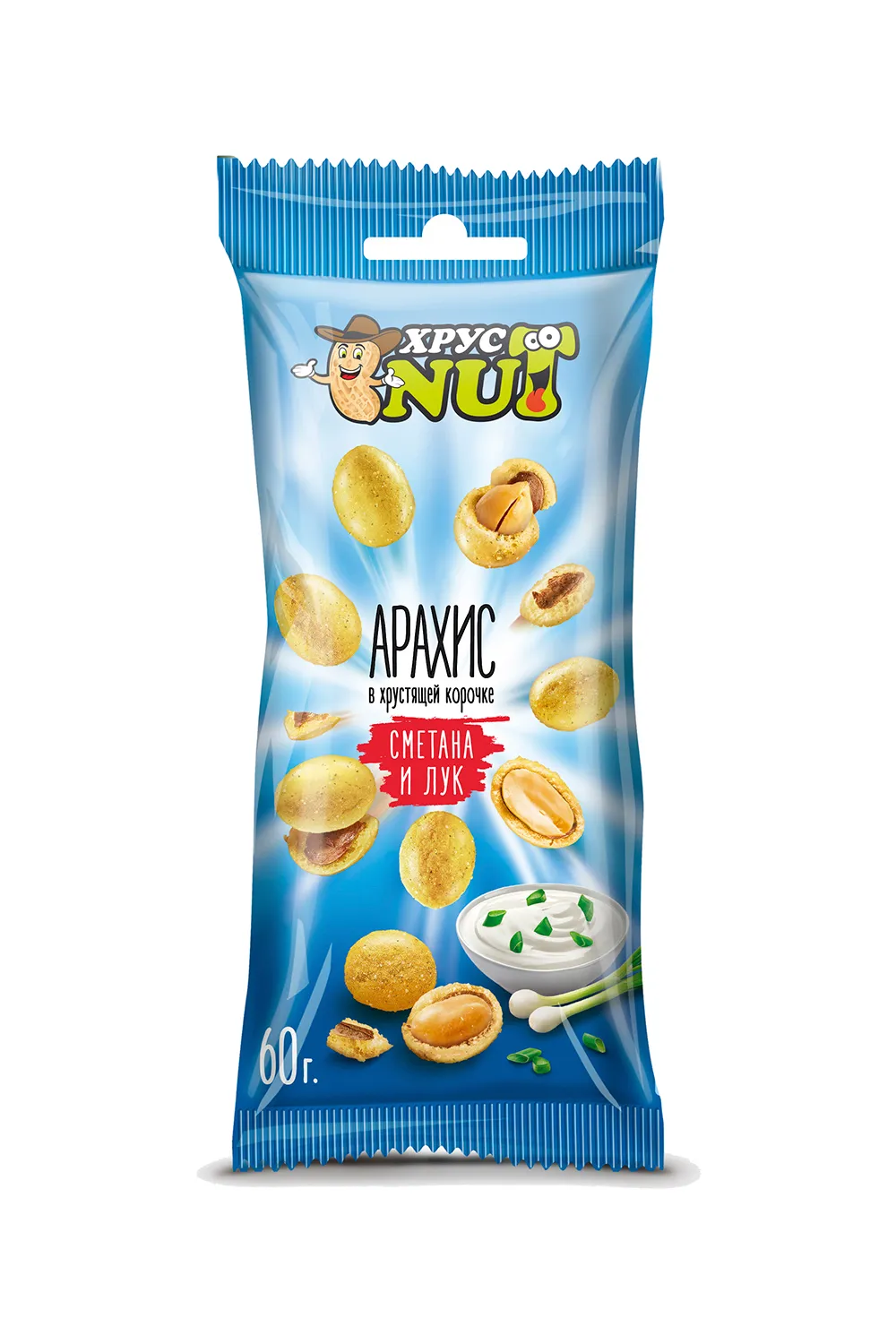 Арахис в корочке сметана лук 60 гр
