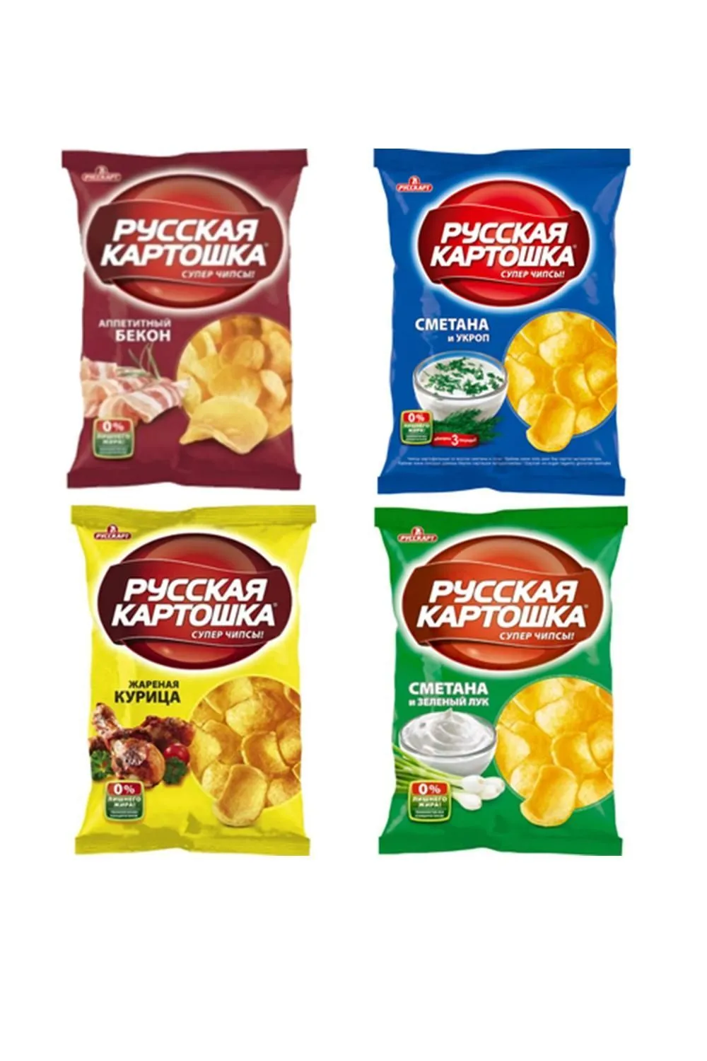 Чипсы Русская картошка в ассортименте 90 гр