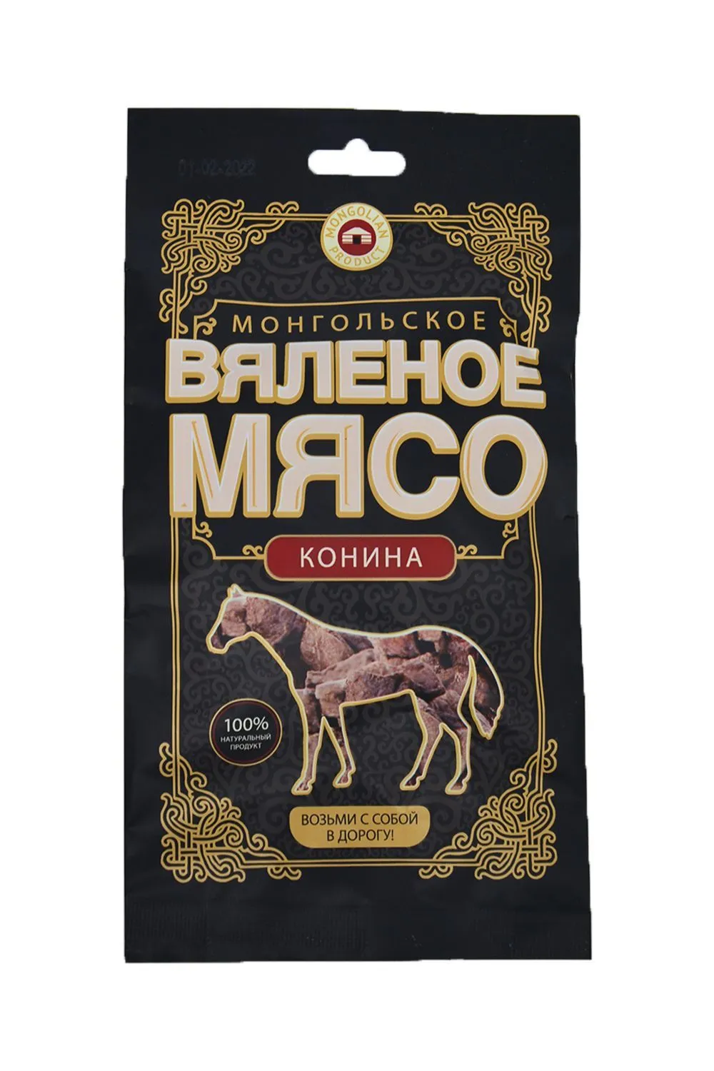 Мясо Конина вял "Монгол" 50 гр (Дары Монголии)