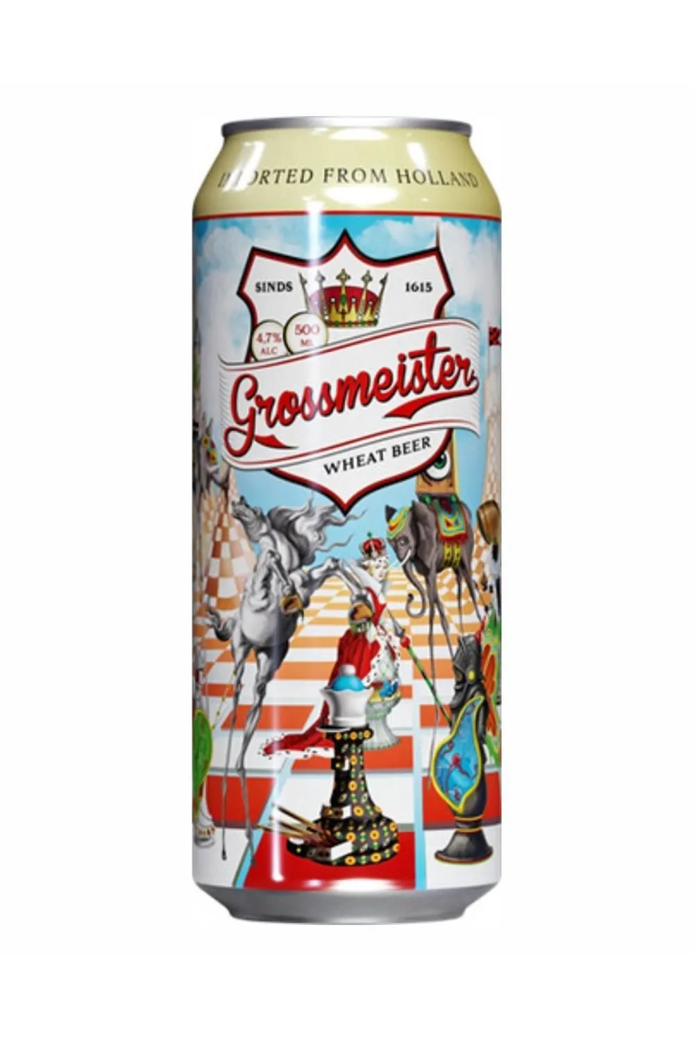 Пиво Гроссмейстер Витбир 4,7% ж/б 0,5 л ( Голландия)