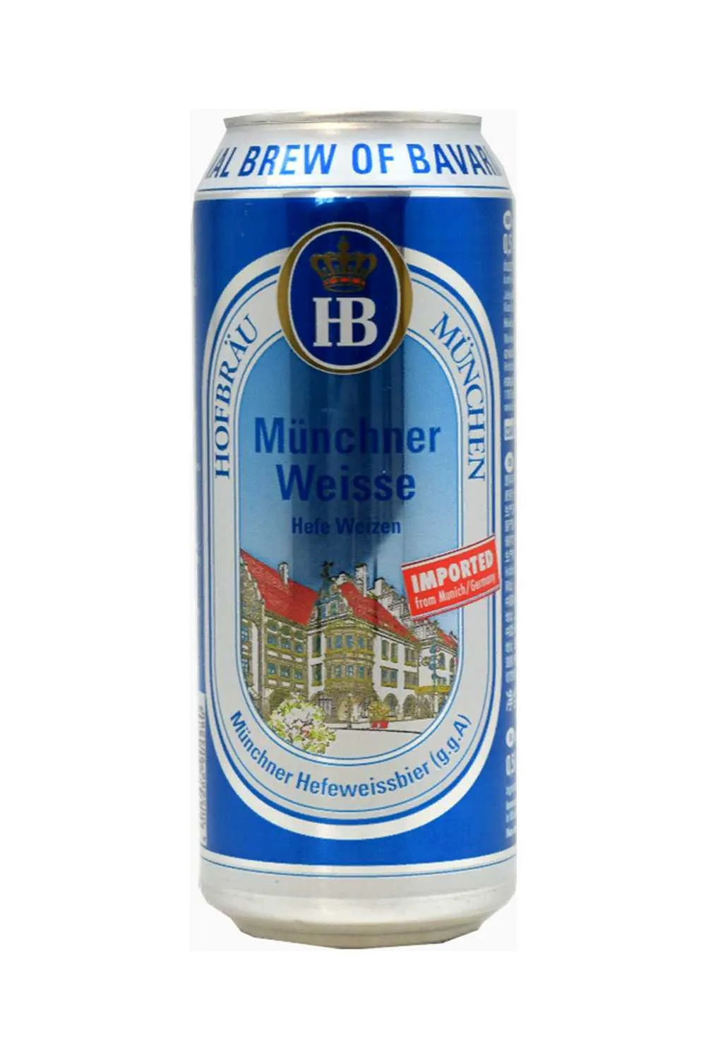 Пиво Хофброй Мюнхнер Вайс н/ф 5,1% ж/б 0,5 л (Германия)