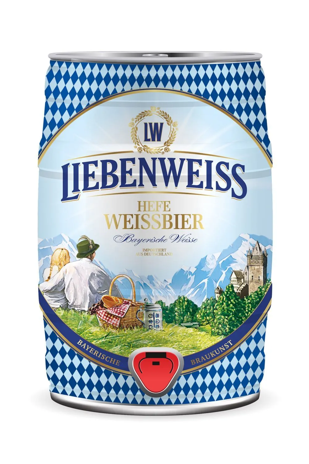 Пиво Либенвайсс Хефе Вайсбир ж/б 5,0 л (Германия)