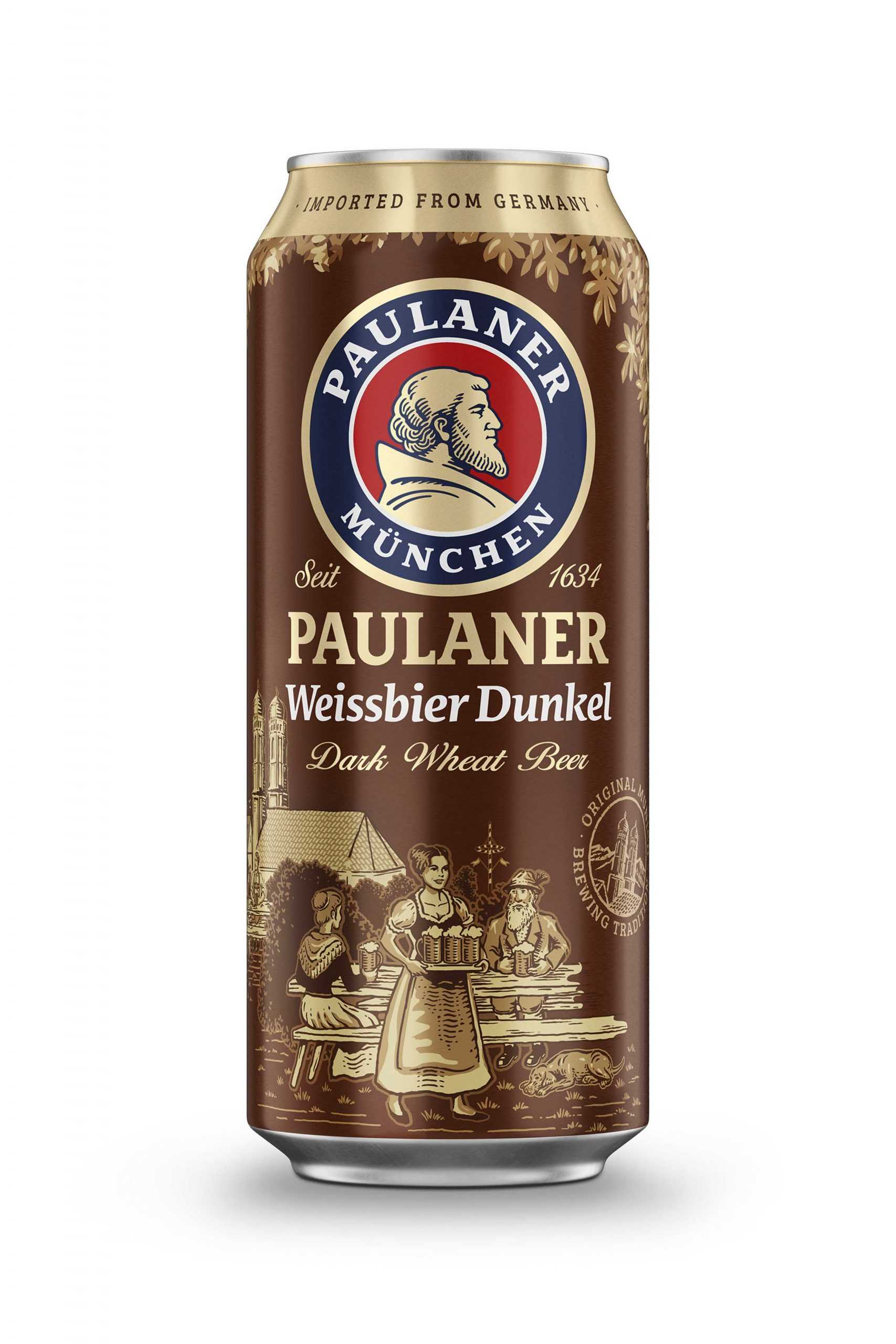 Пиво Паулайнер Хефе Вайсбир Дункель н/ф 5,3% ж/б 0,5 л (Германия)