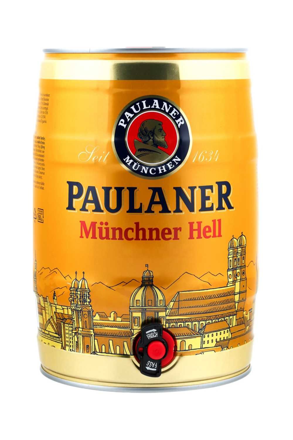 Пиво Паулайнер Мюнхенское светлое 4,9% ж/б 5 л (Германия)
