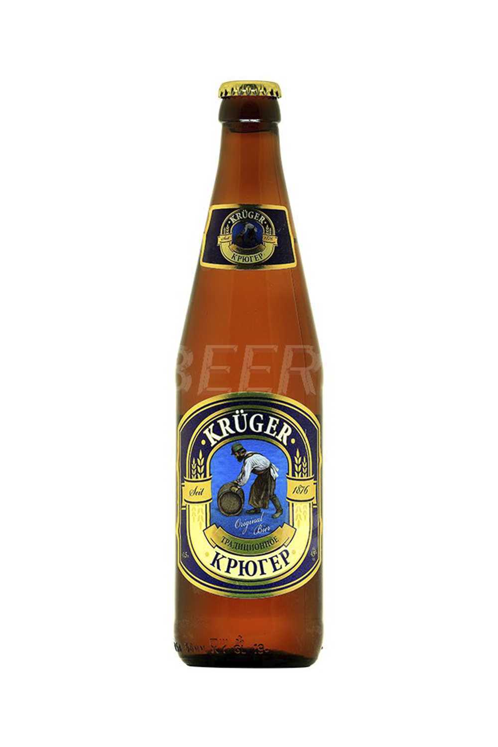 Пиво Крюгер традиционное 4,9% с/т 0,5 л
