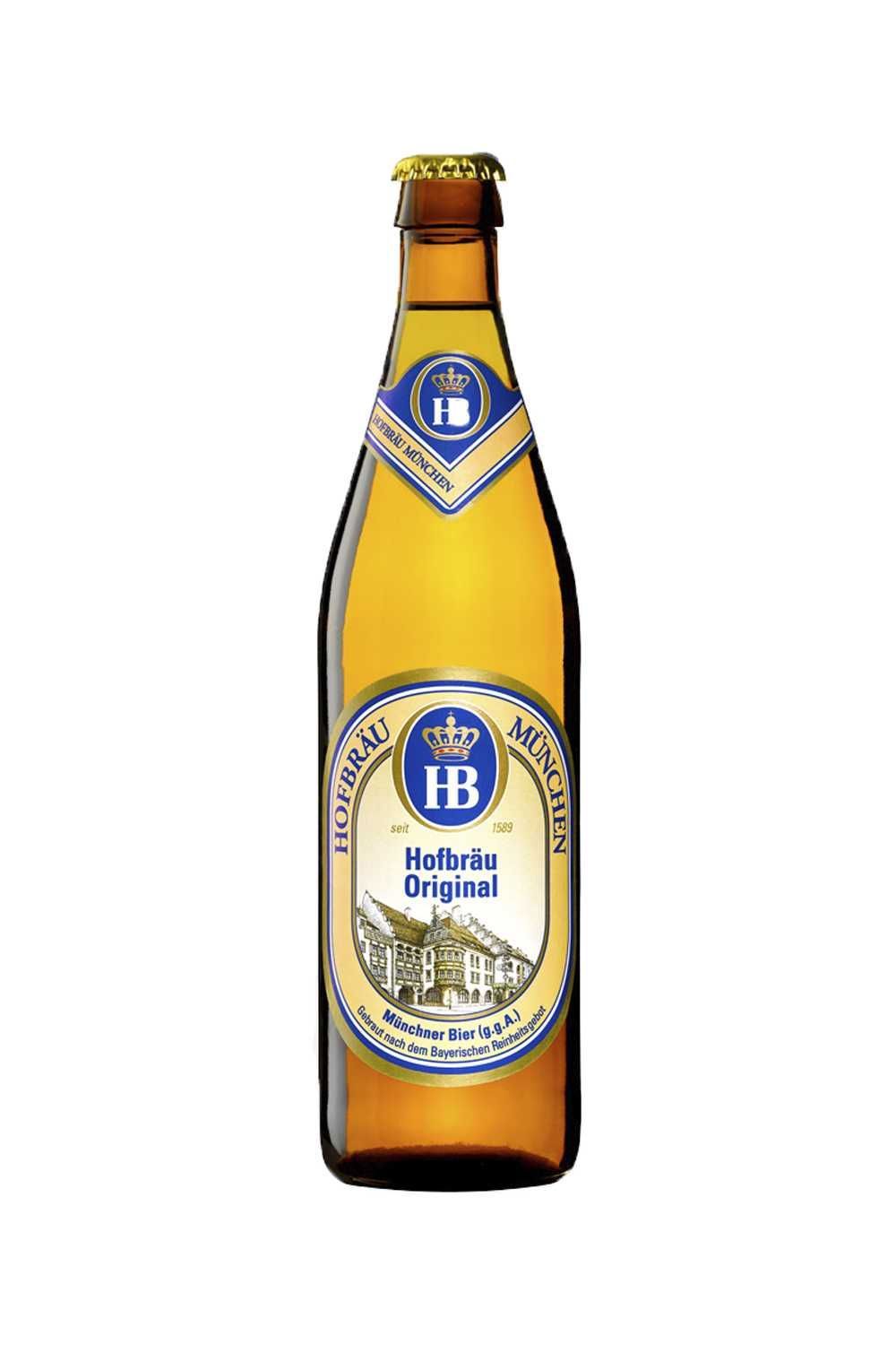 Пиво Хофброй Оригинальное 5,1% с/т 0,5 л (Германия)