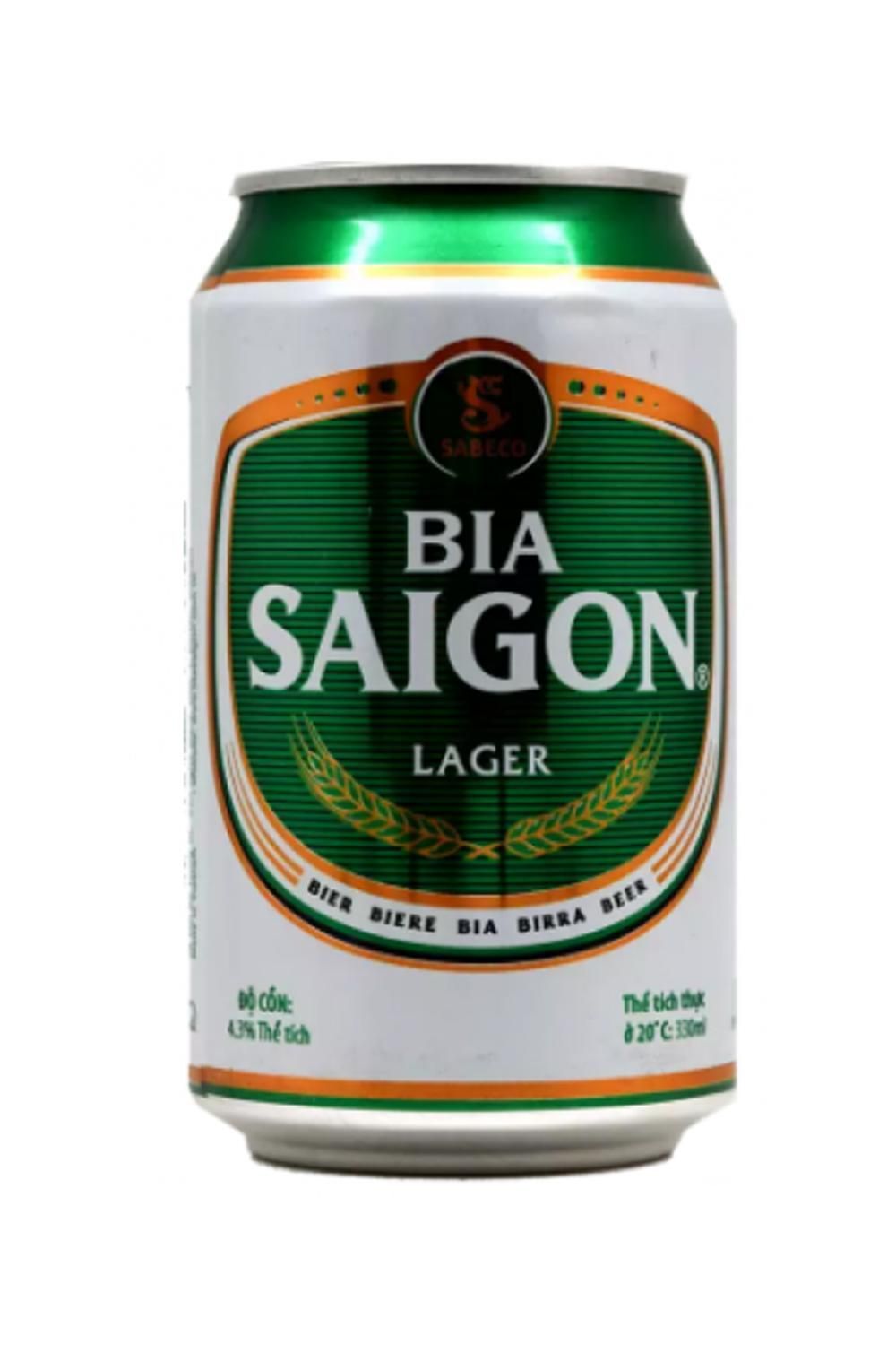 Пиво Сайгон лагер 4,3% ж/б  330 мл (Вьетнам)