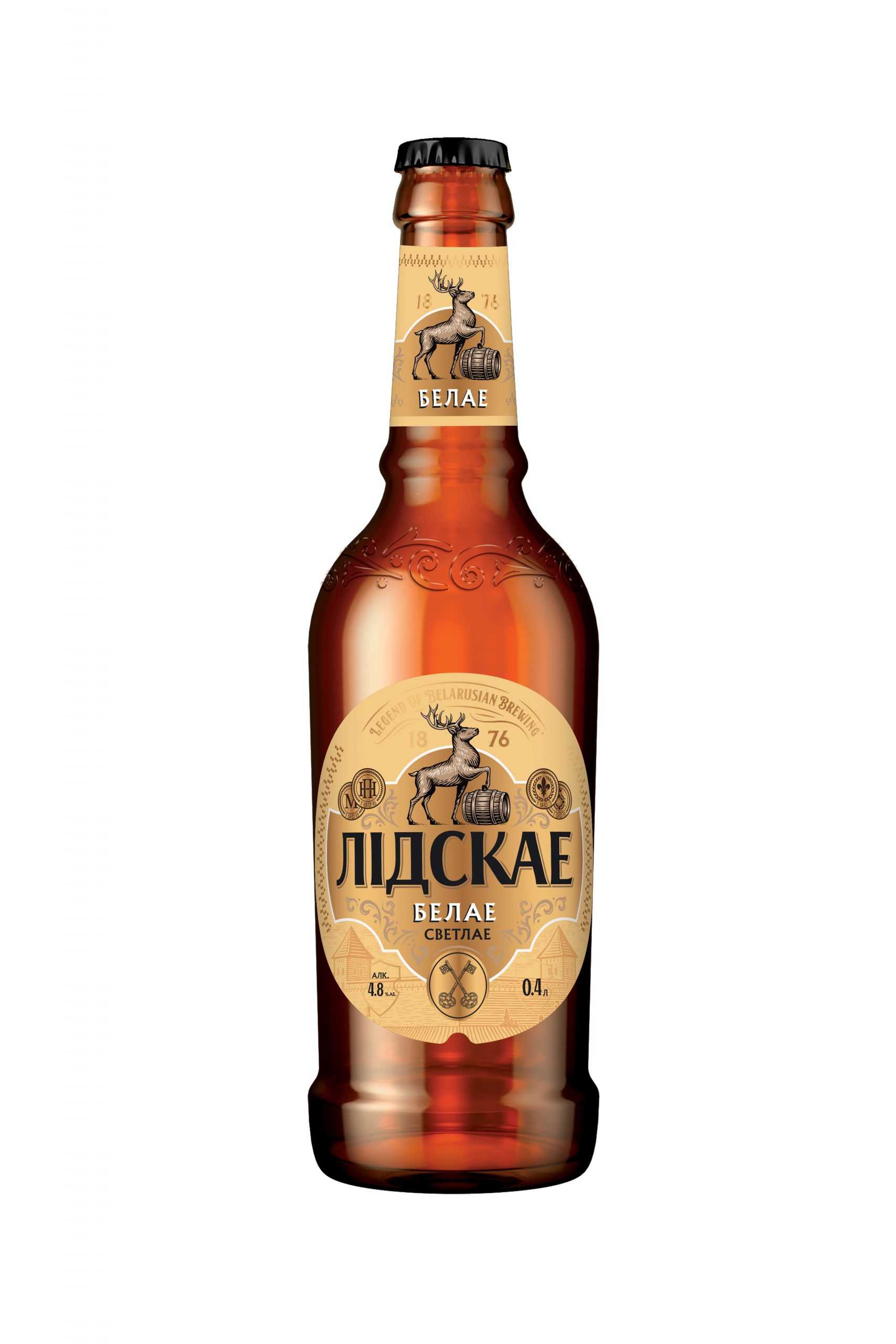 Пиво Лидское белое 4,8% с/т 0,4 л (Беларусь)