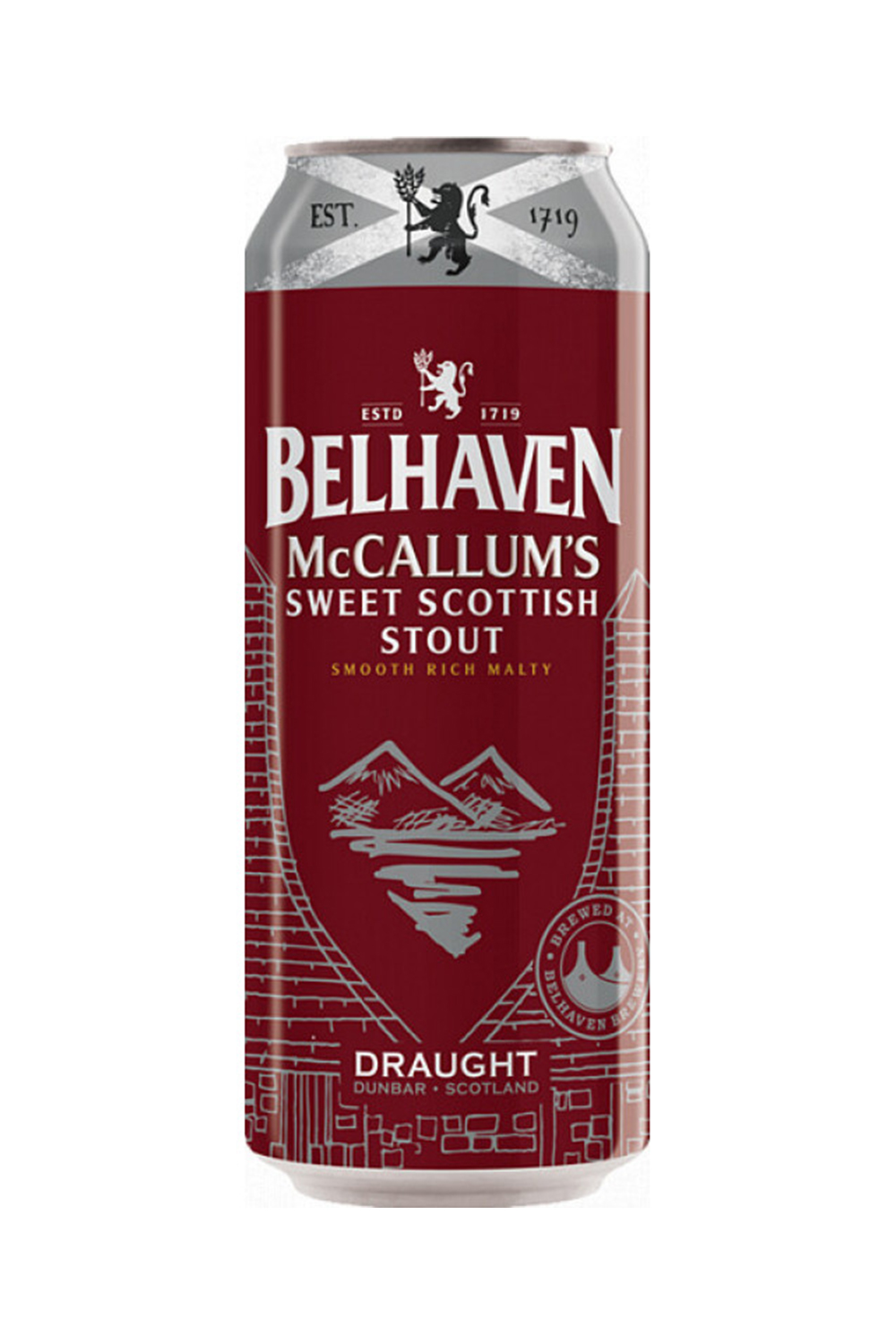 Пиво Белхеван МакКаллумс Стаут 4,1% ж/б 0,44 л (Шотландия)