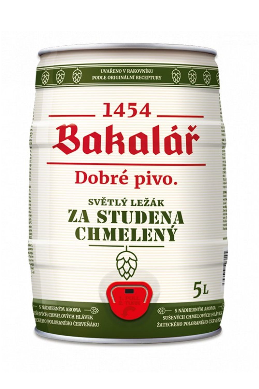 Пиво Бакалар 5,2% ж/б 5,0 л (Чехия)