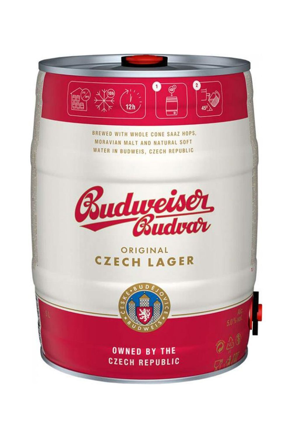 Пиво Будвайзер Будвар 5,0% ж/б 5 л (Чехия)