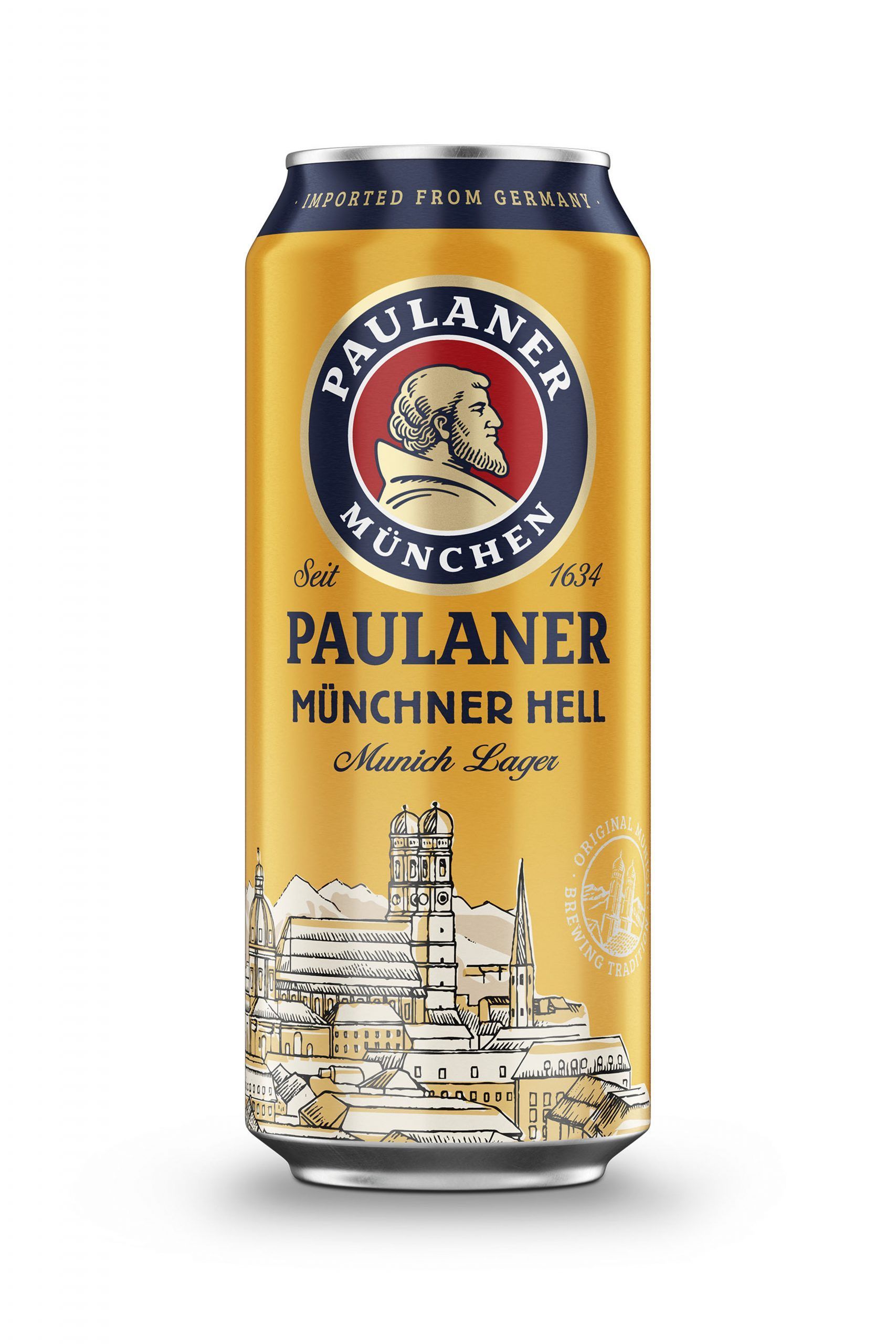 Пиво Паулайнер Мюнхенское светлое 4,9% ж/б 0,5 л (Германия)
