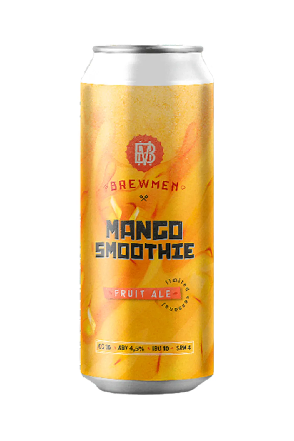 Пиво Брюмен манго смузи 4,5% ж/б 0,5 л (Brewmen)