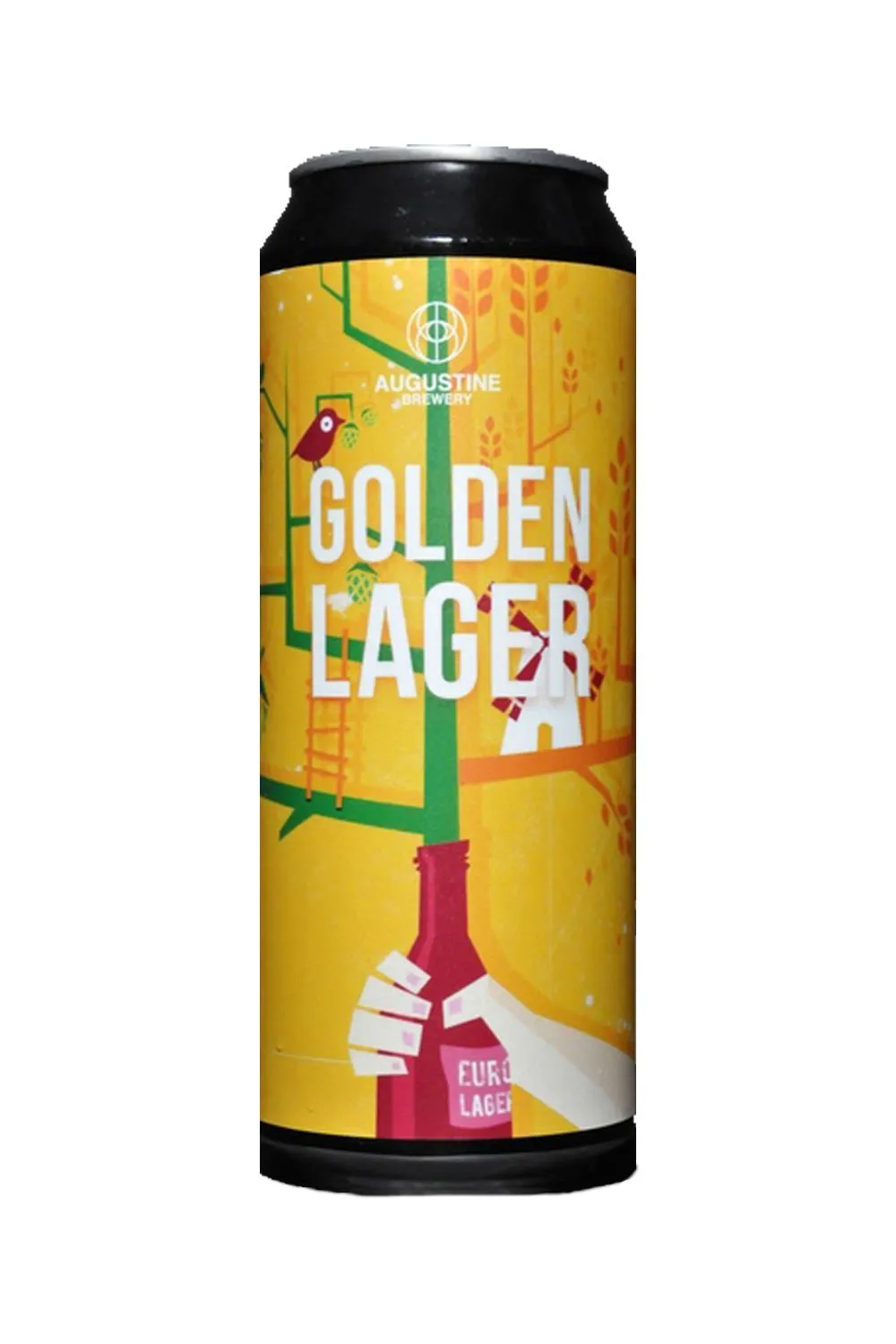 Пиво Голден Лагер 4,5% ж/б 0,5 л (Августин)
